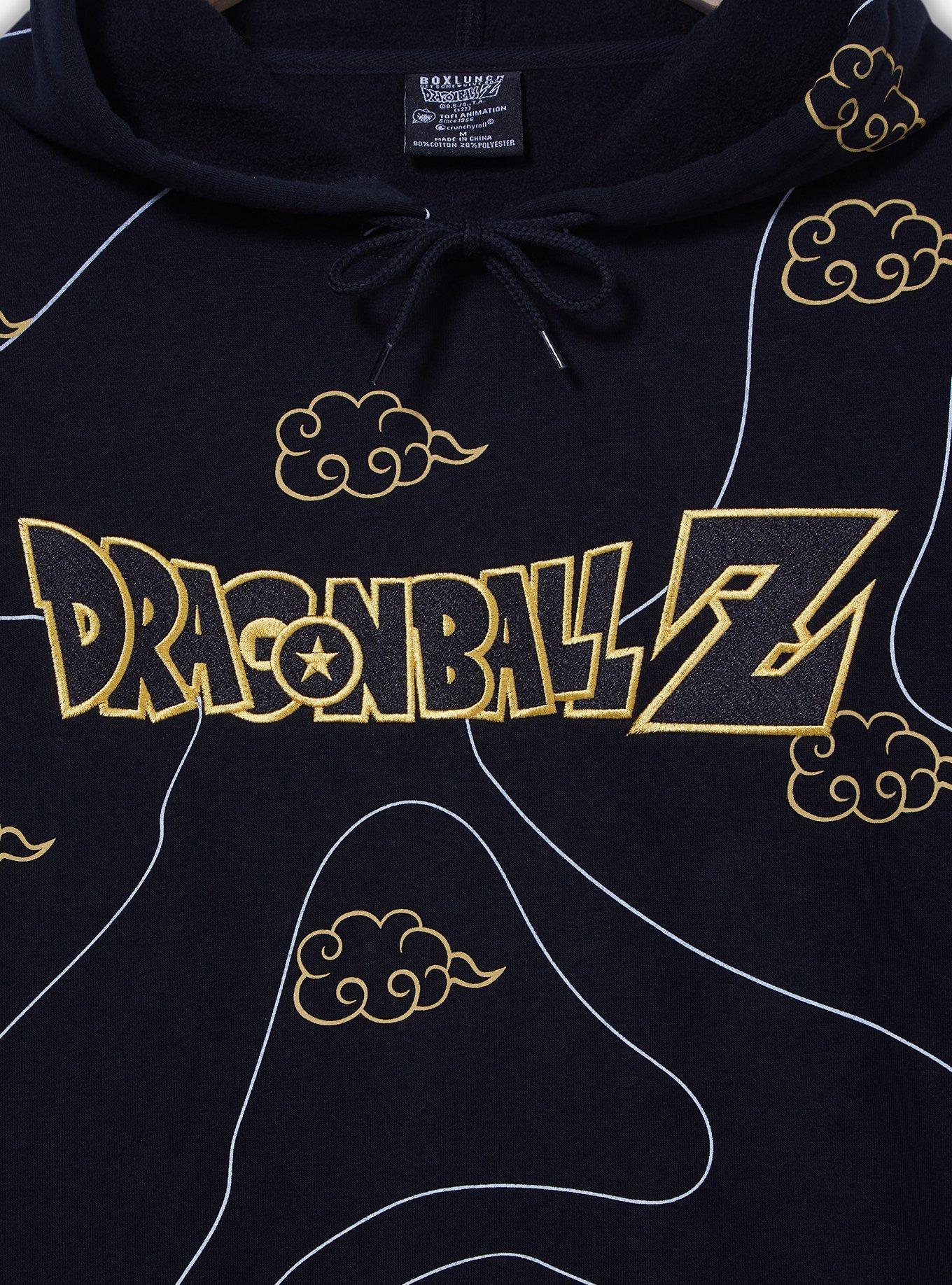 Dragon Ball Z Clouds Allover Print Hoodie - BoxLunch Exclusive, BLACK, alternate