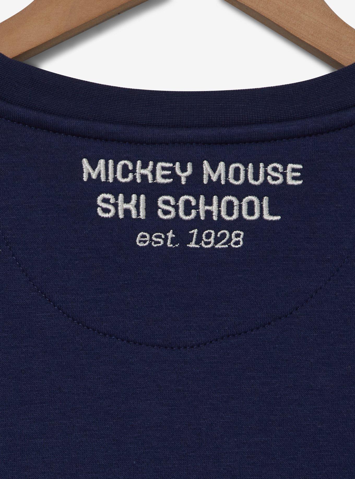 Disney Mickey and Friends Ski Striped Crewneck - BoxLunch Exclusive, BLUE, alternate