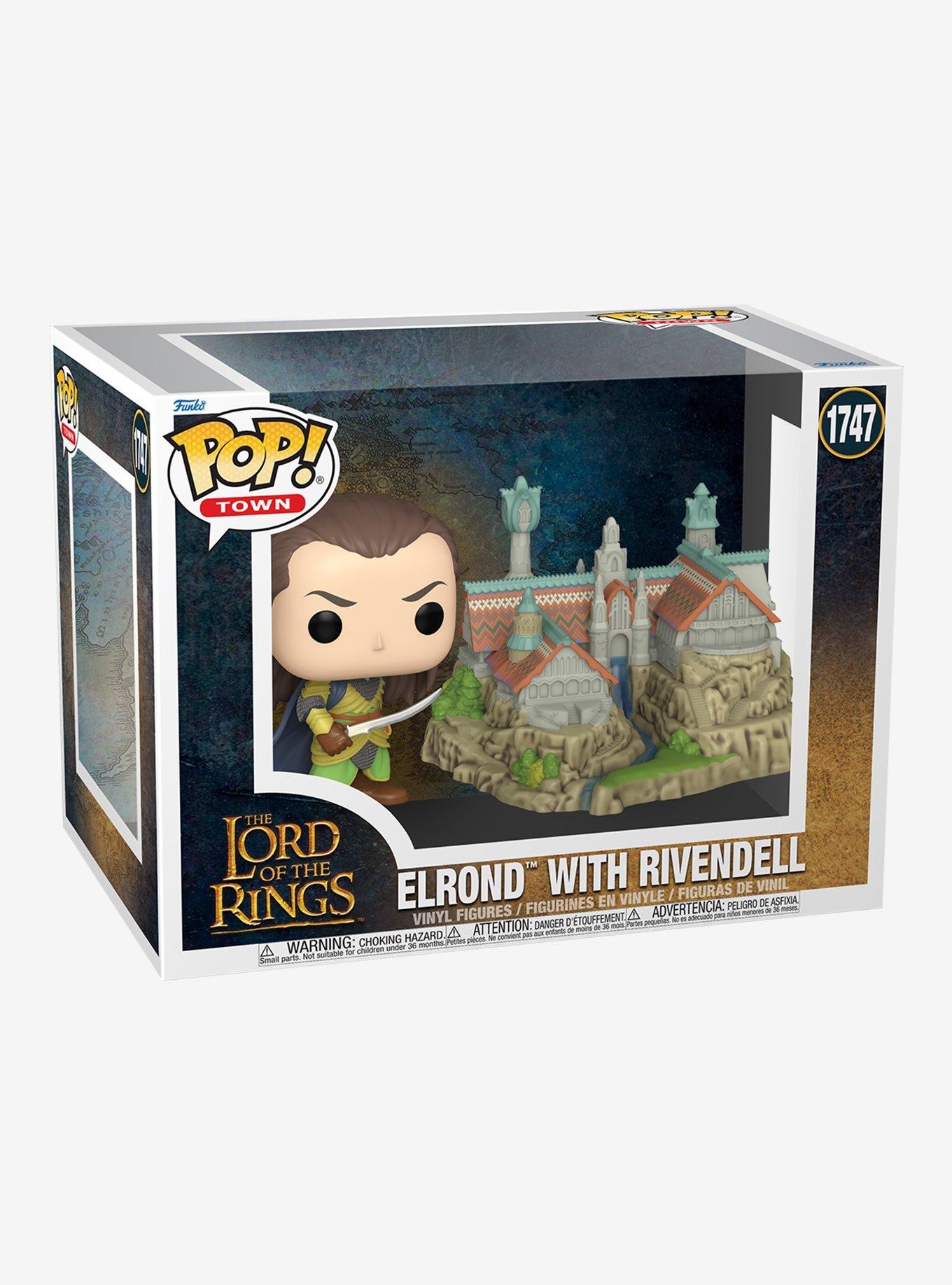 Funko Pop! Town The Lord of the Rings Elron with Rivendell Vinyl Figure Set, , hi-res