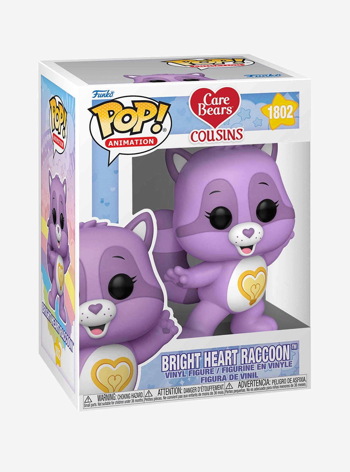 Funko Pop! Animation Care Bears Cousins Bright Heart Raccoon Vinyl Figure, , alternate