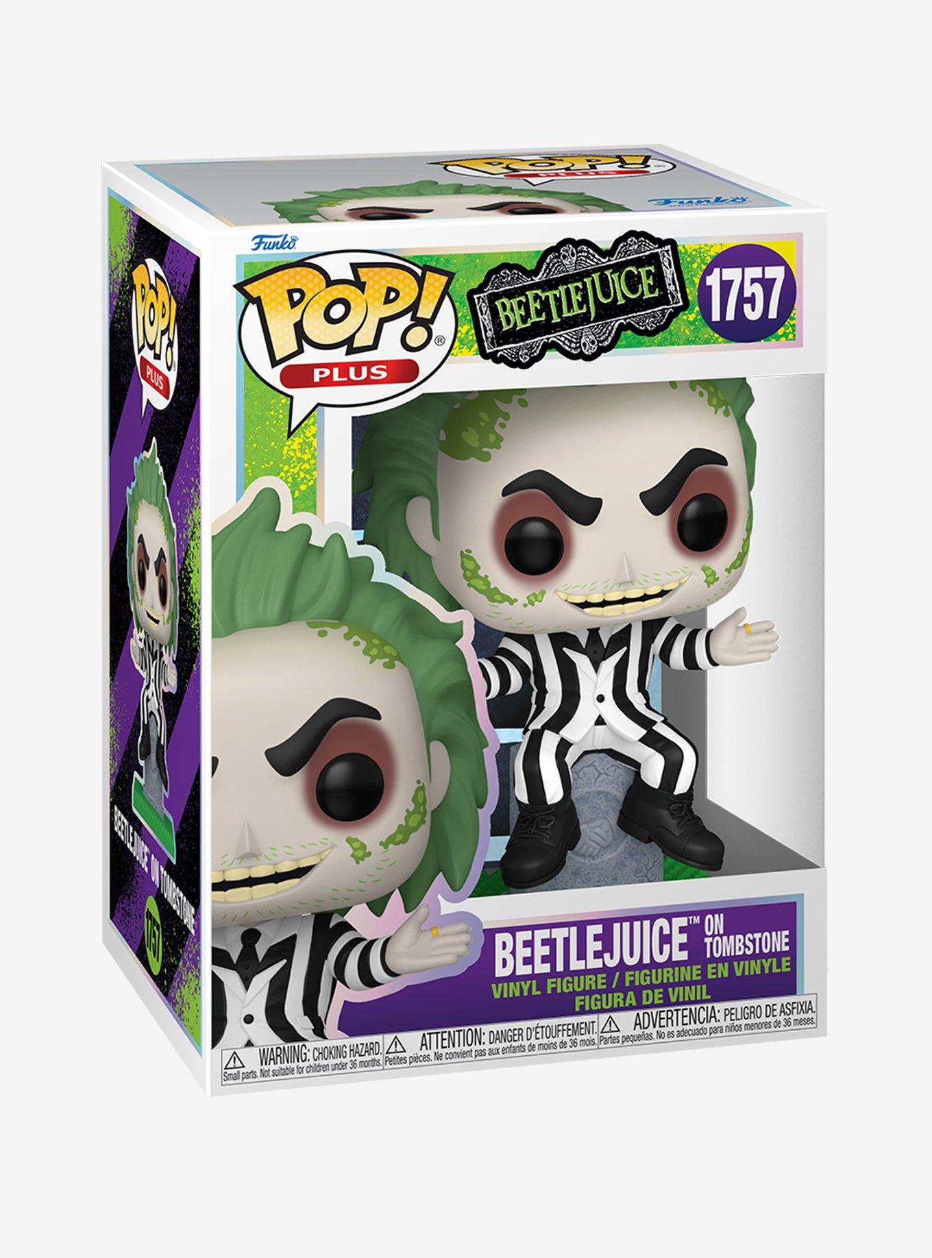 Funko Beetlejuice Pop! Plus Beetlejuice On Tombstone Vinyl Figure, , hi-res