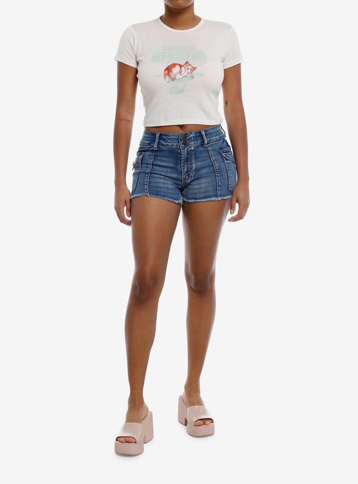 Cat Homebody Girls Baby T-Shirt, , alternate
