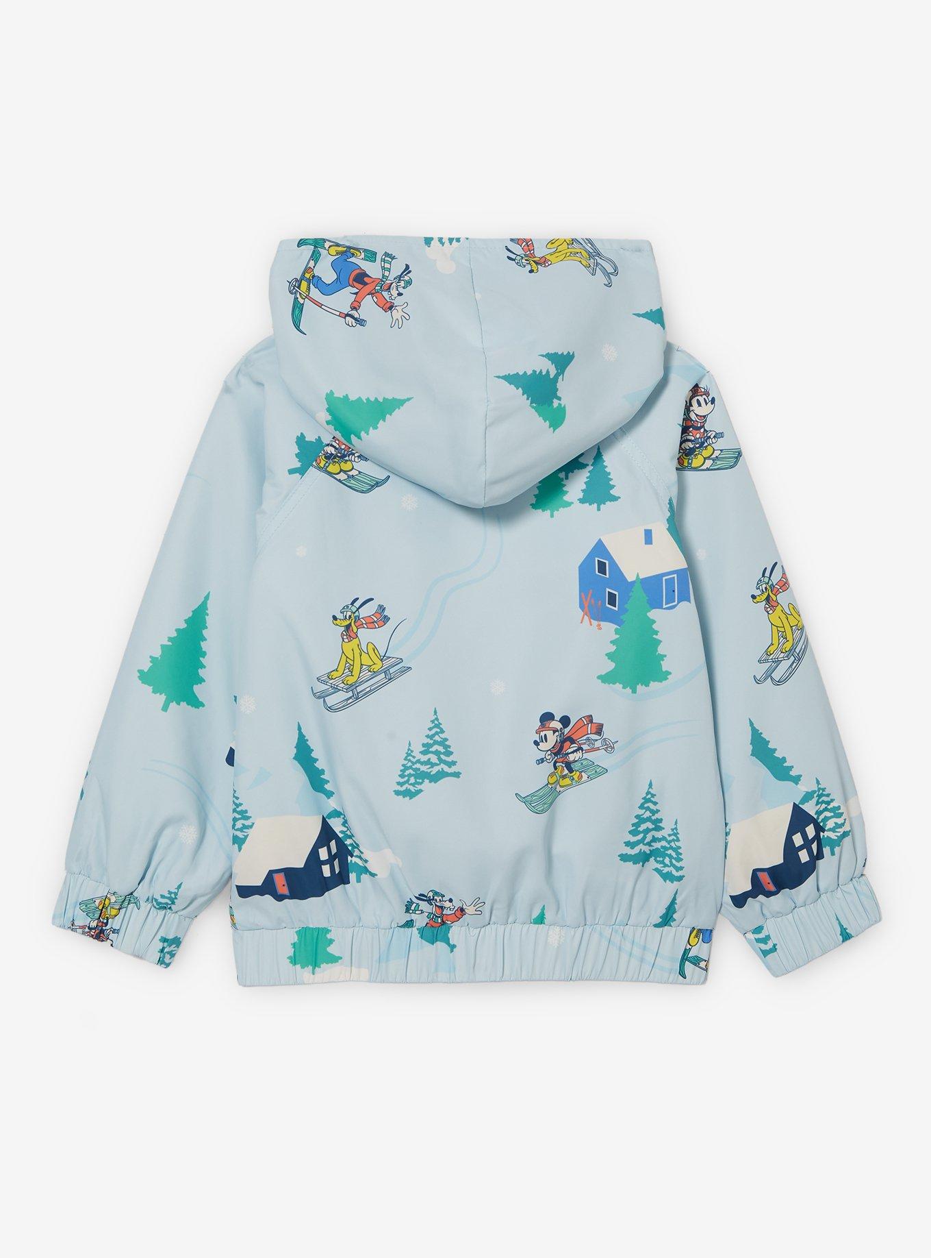 Disney Mickey and Friends Ski Club Allover Print Toddler Windbreaker Jacket — BoxLunch Exclusive, MULTI, alternate