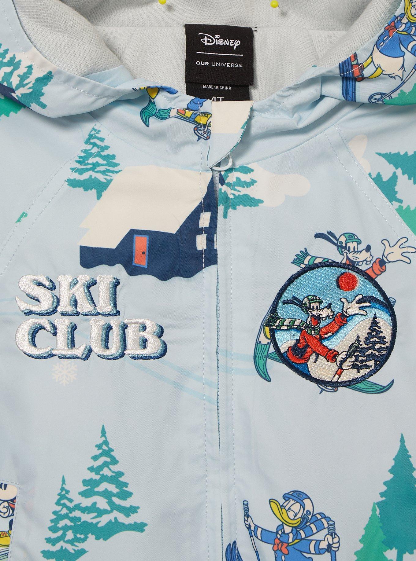 Disney Mickey and Friends Ski Club Allover Print Toddler Windbreaker Jacket — BoxLunch Exclusive, MULTI, alternate