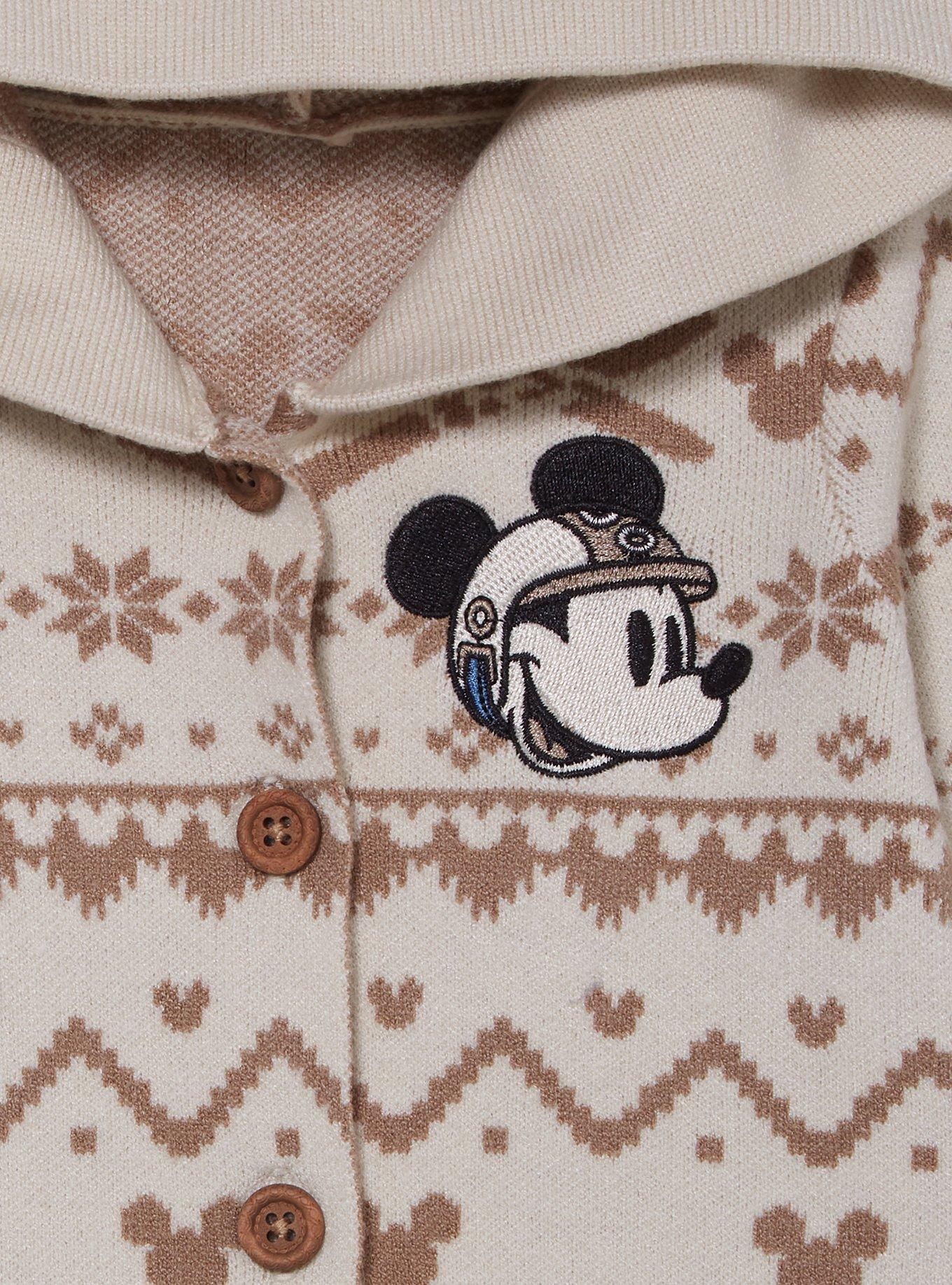 Disney Mickey Mouse Ski Knit Infant Hooded One-Piece - BoxLunch Exclusive, , hi-res