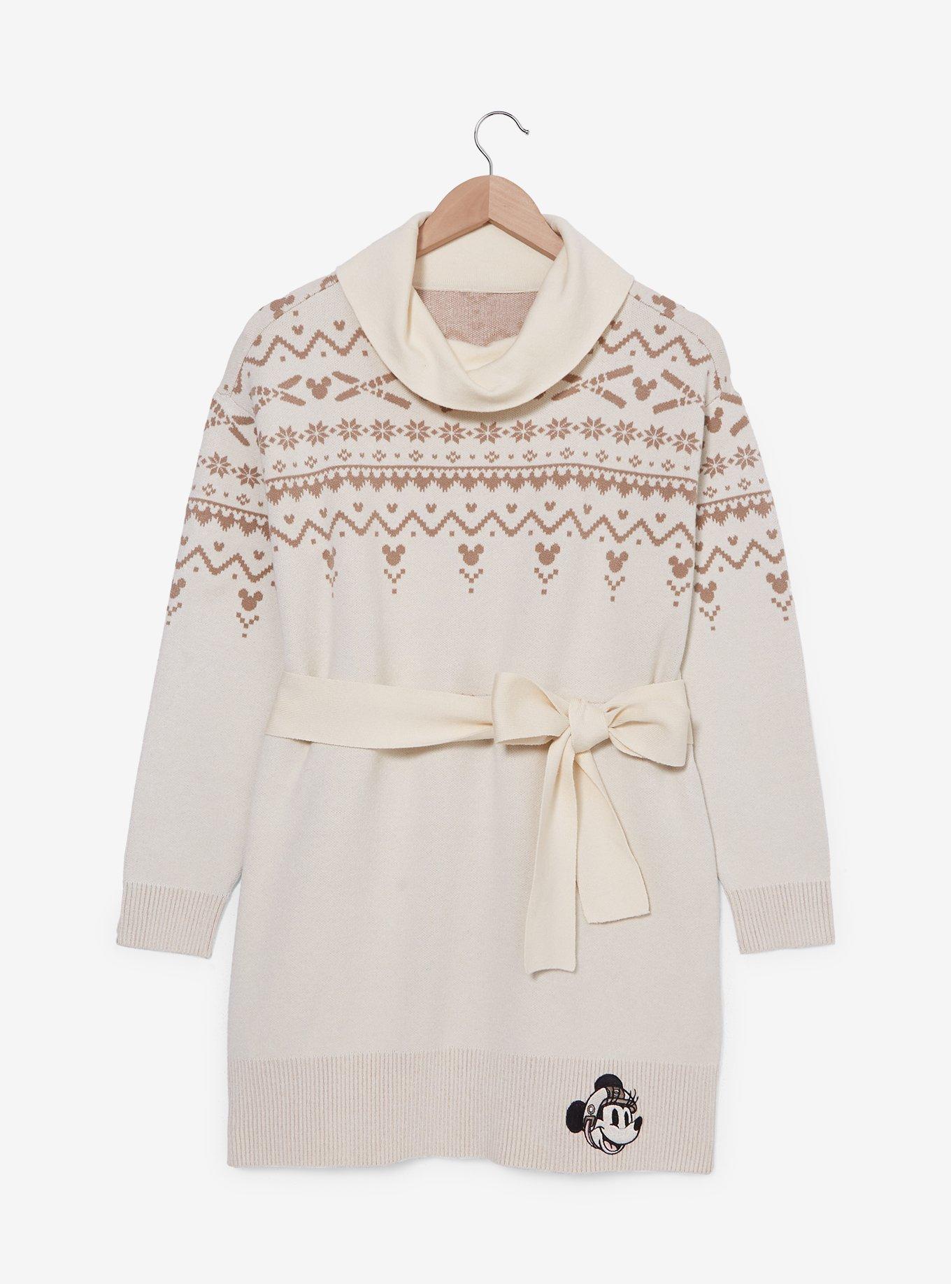 Her Universe Disney Minnie Mouse Ski Sweater Dress - BoxLunch Exclusive, BEIGE, alternate