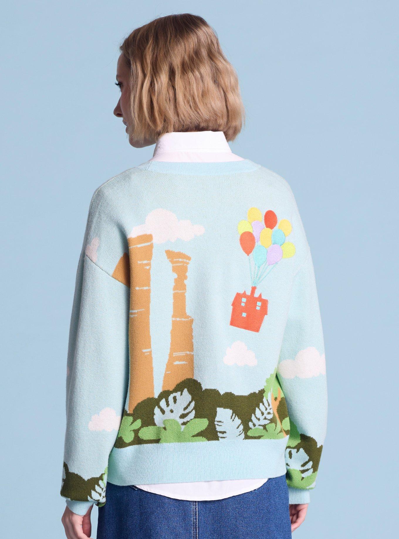 Disney Pixar Up Adventure Is Out There Scenic Women's Knit Cardigan — BoxLunch Exclusive, MULTI, alternate