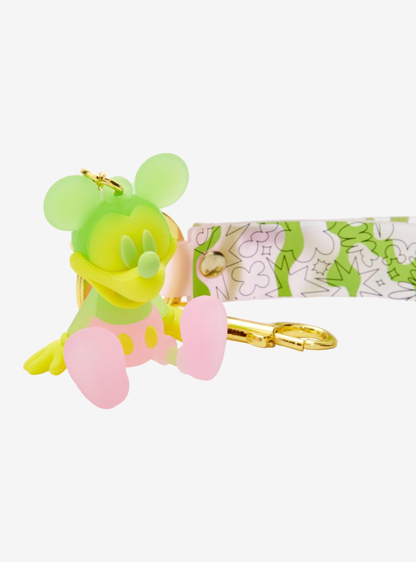 Loungefly Mickey Mouse Black Light Reactive Multi-Charm Keychain, , alternate