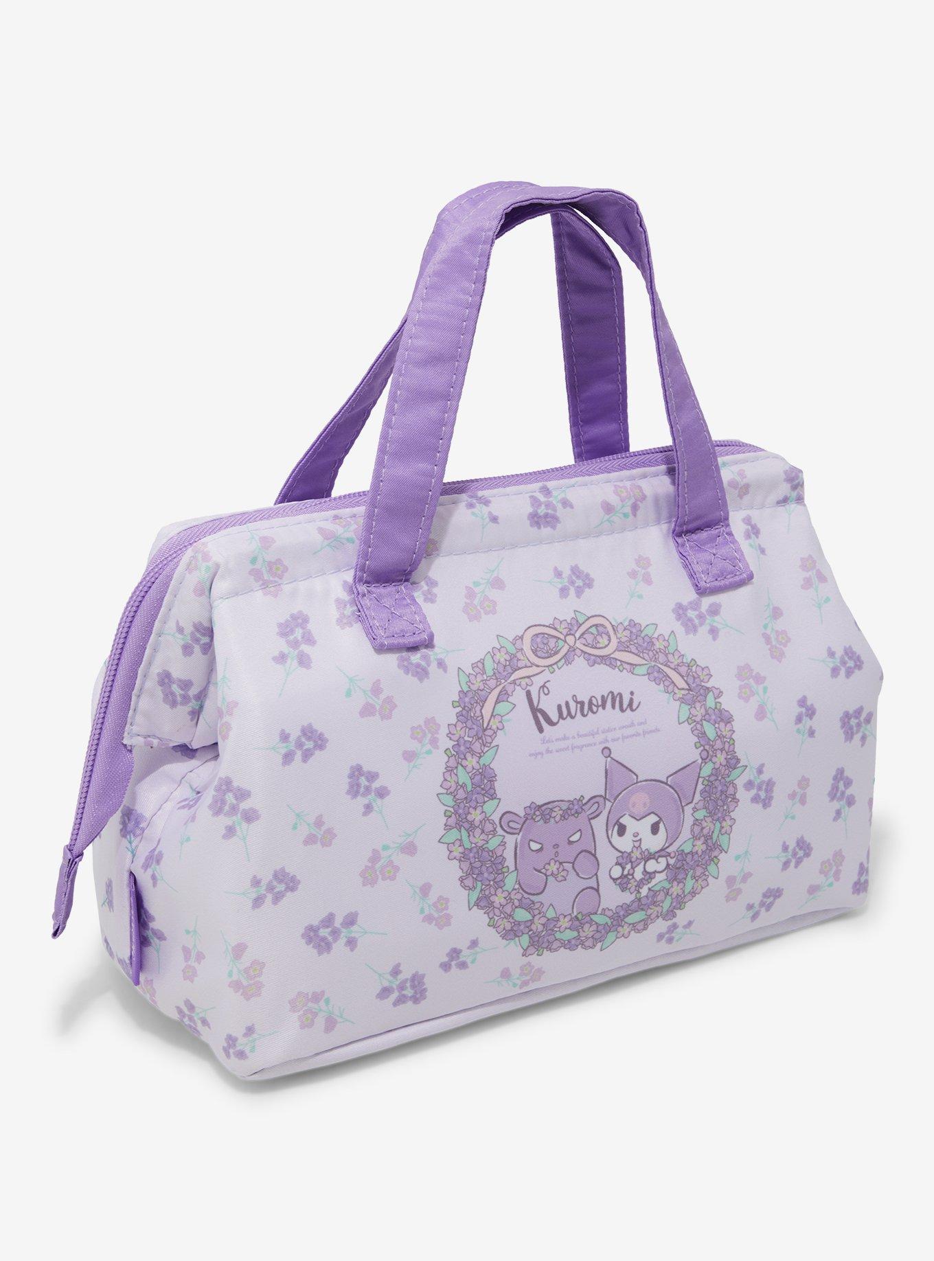 Sanrio Kuromi Purple Floral Insulated Lunch Bag, , hi-res