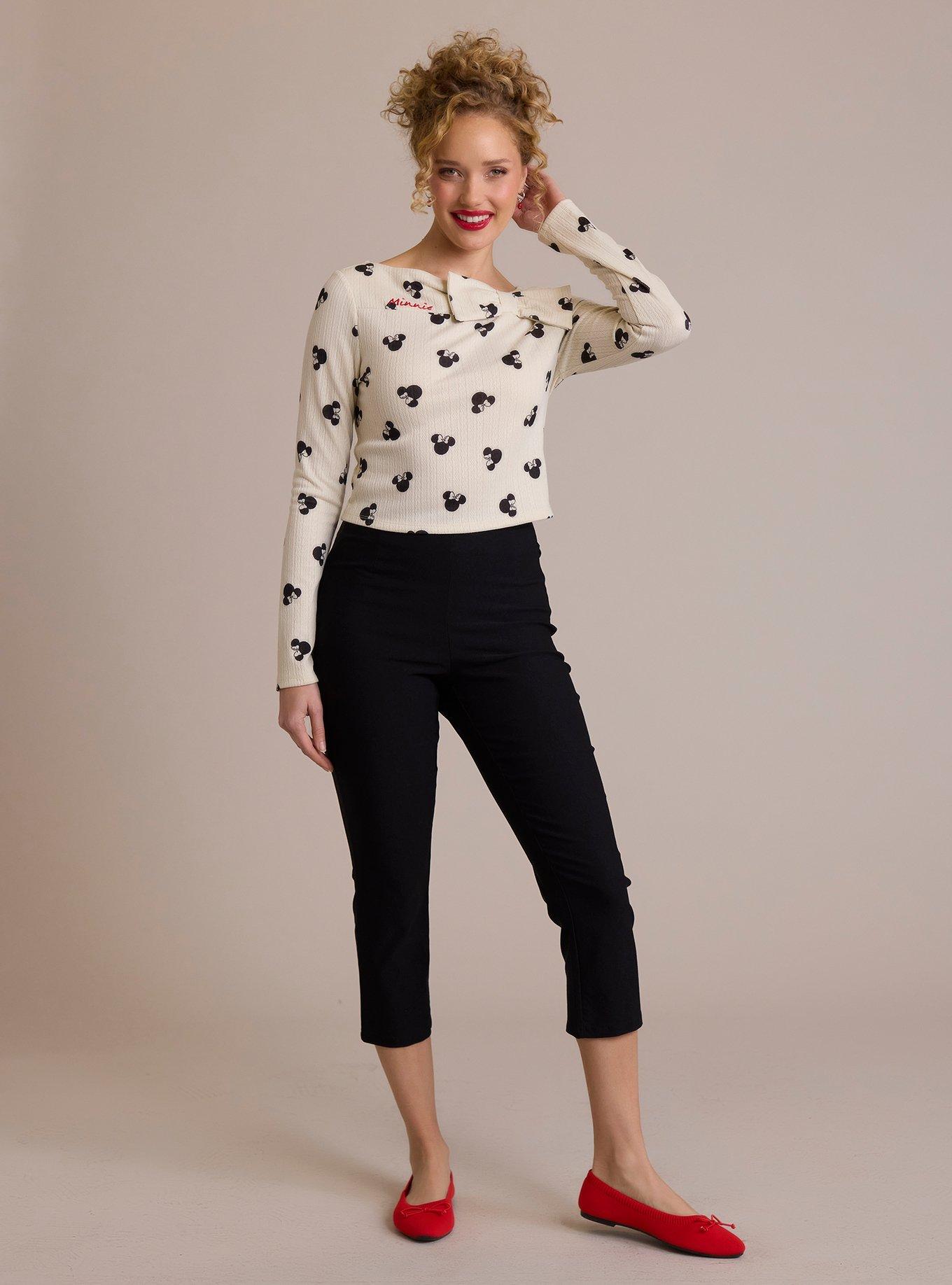 Her Universe Disney Minnie Mouse Bow Knit Long-Sleeve Top Her Universe Exclusive, , hi-res