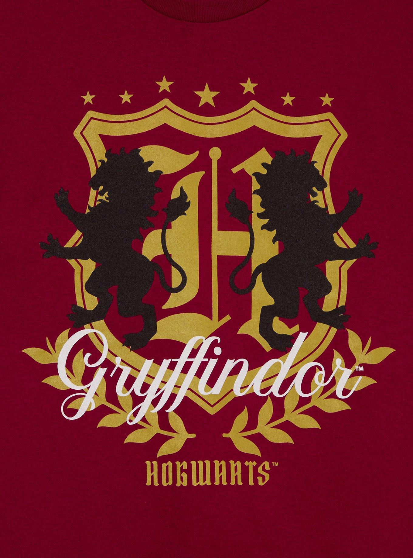 Harry Potter Gryffindor Crest T-Shirt - BoxLunch Exclusive, DARK RED, alternate