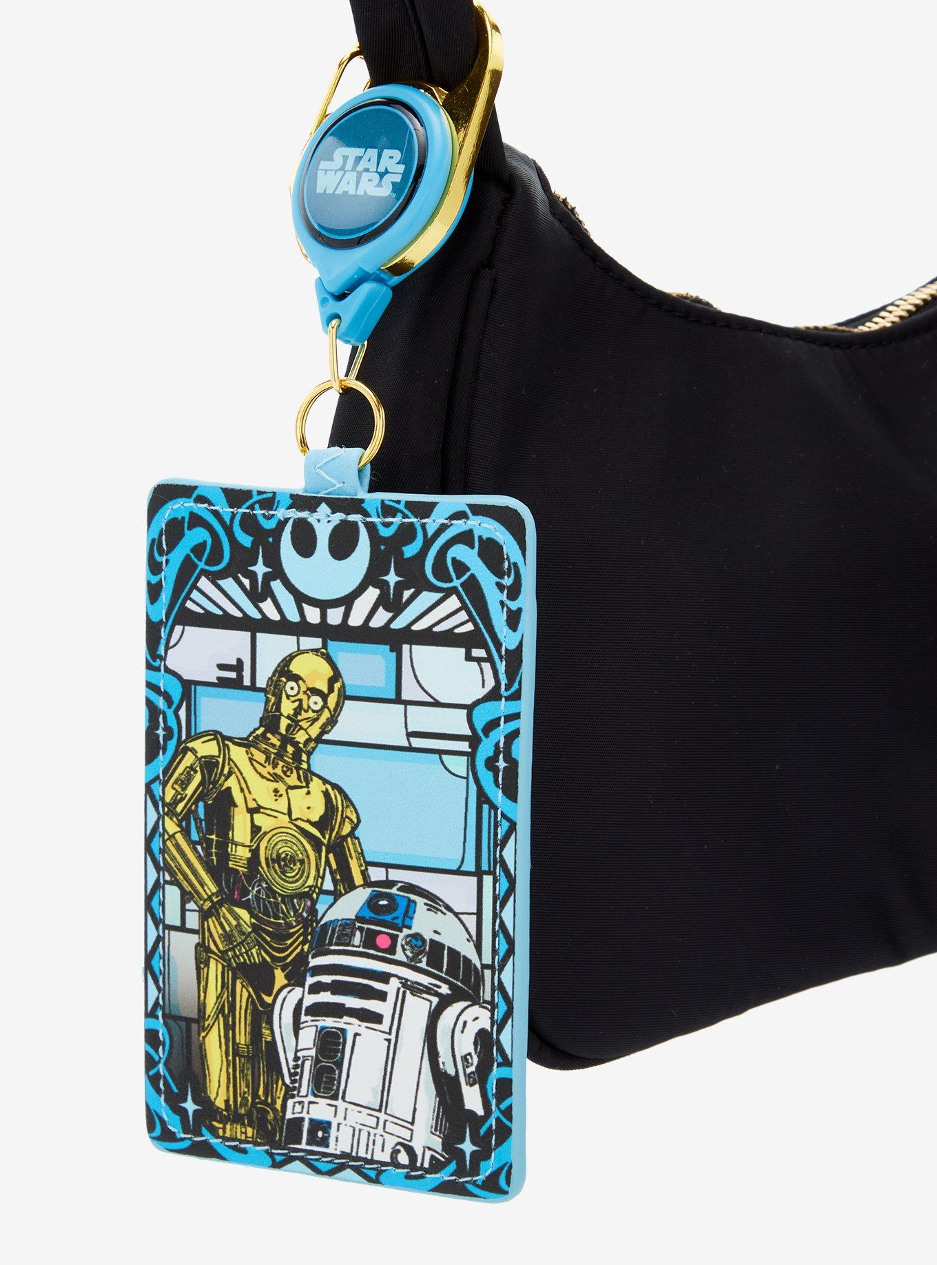 Loungefly Star Wars C-3PO & R2-D2 Crystalline Retractable Lanyard, , alternate