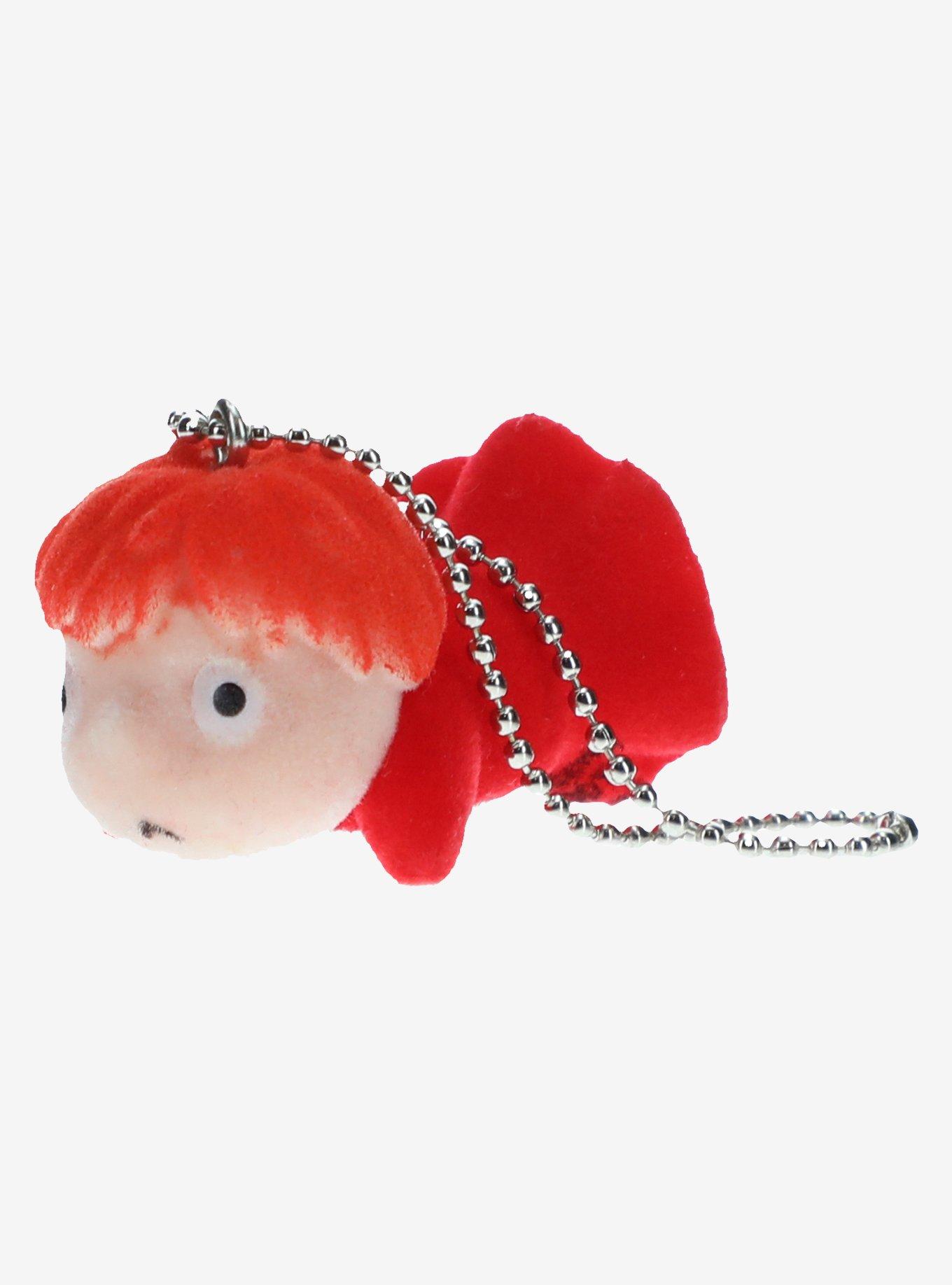 Studio Ghibli Ponyo Figural Flocked Ponyo Keychain, , alternate