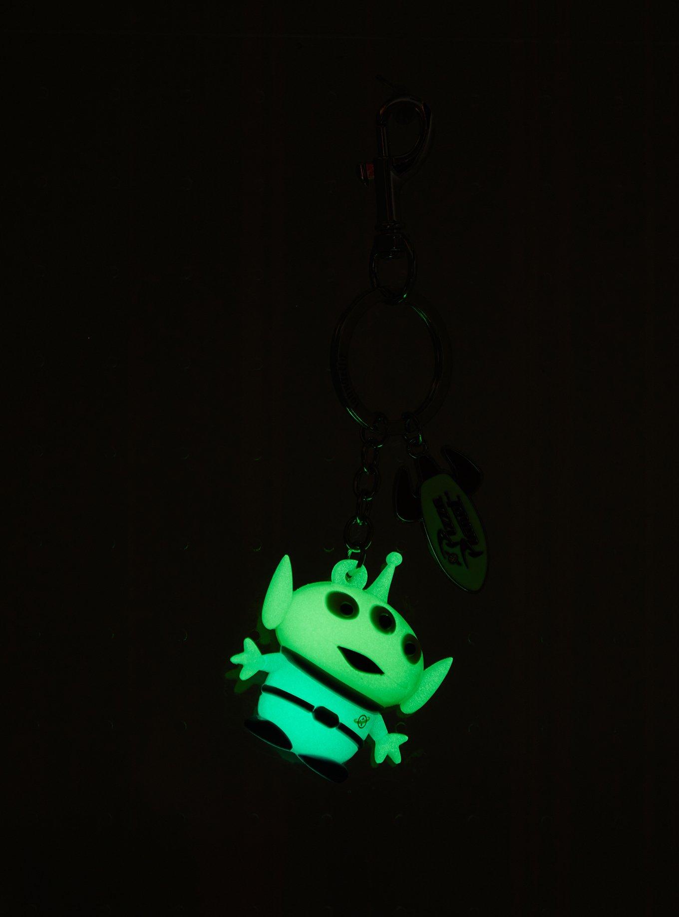 Loungefly Disney Pixar Toy Story Alien Glow-in-the-Dark Multi-Charm Keychain, , alternate