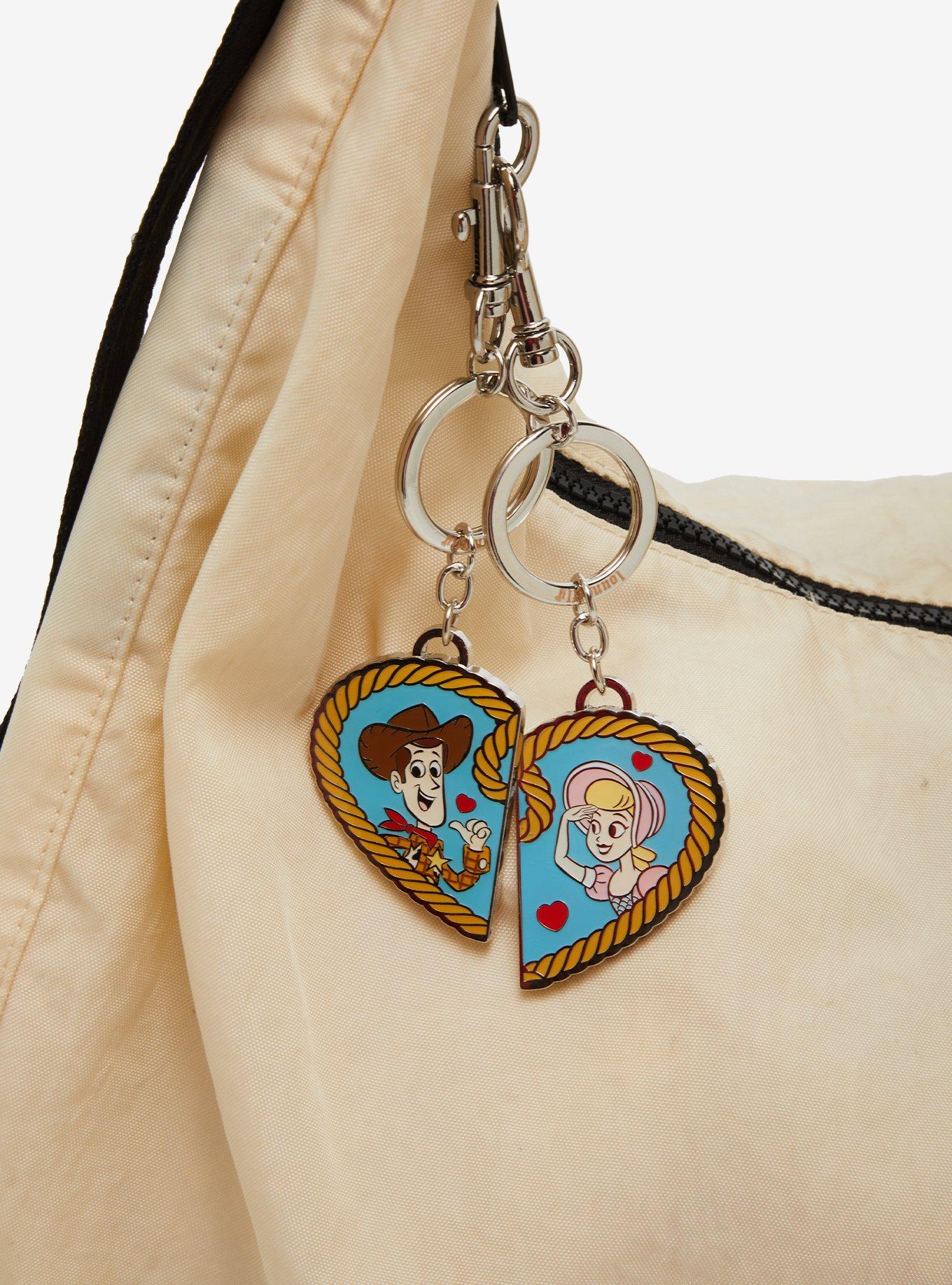 Loungefly Disney Pixar Toy Story Woody & Bo Peep Heart Keychain Set, , alternate