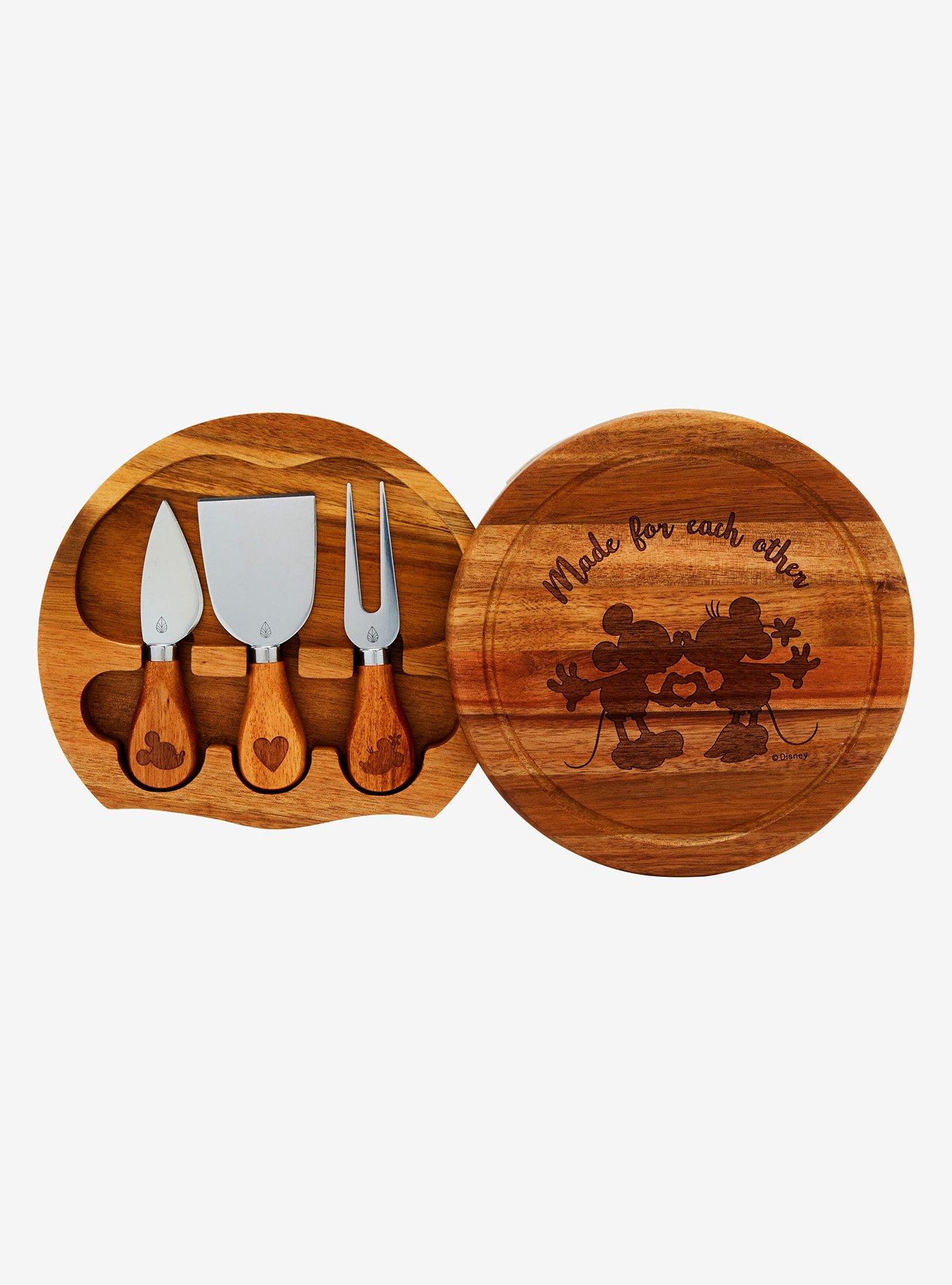 Disney Mickey & Minnie Cheese Board and Utensil Set, , alternate