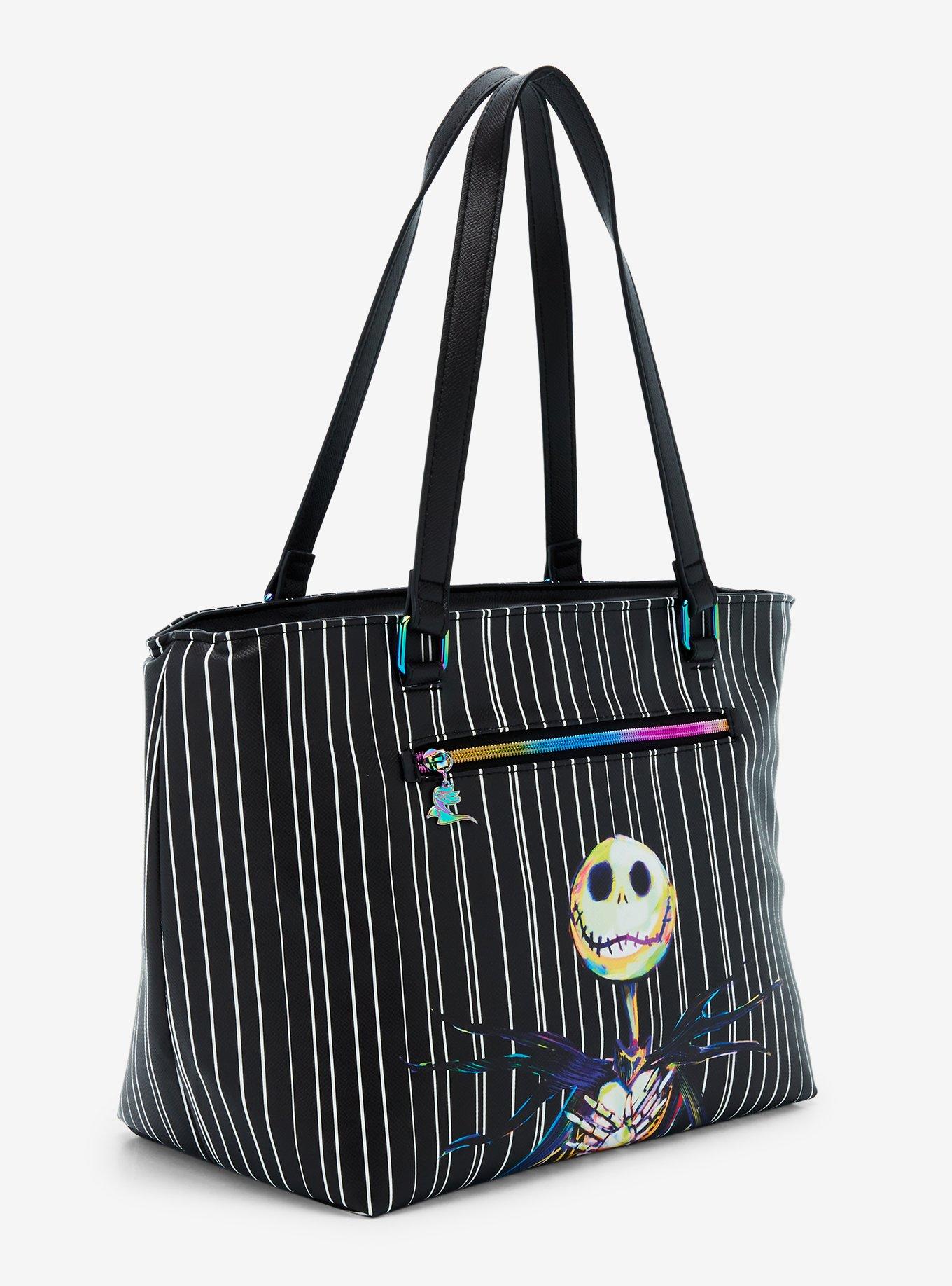 Disney The Nightmare Before Christmas Jack Skellington Striped Portable Cooler Tote, , alternate