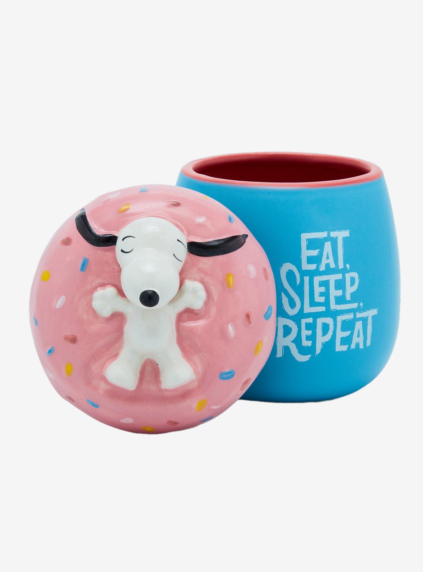 Peanuts Snoopy Donut Mug with Lid, , alternate