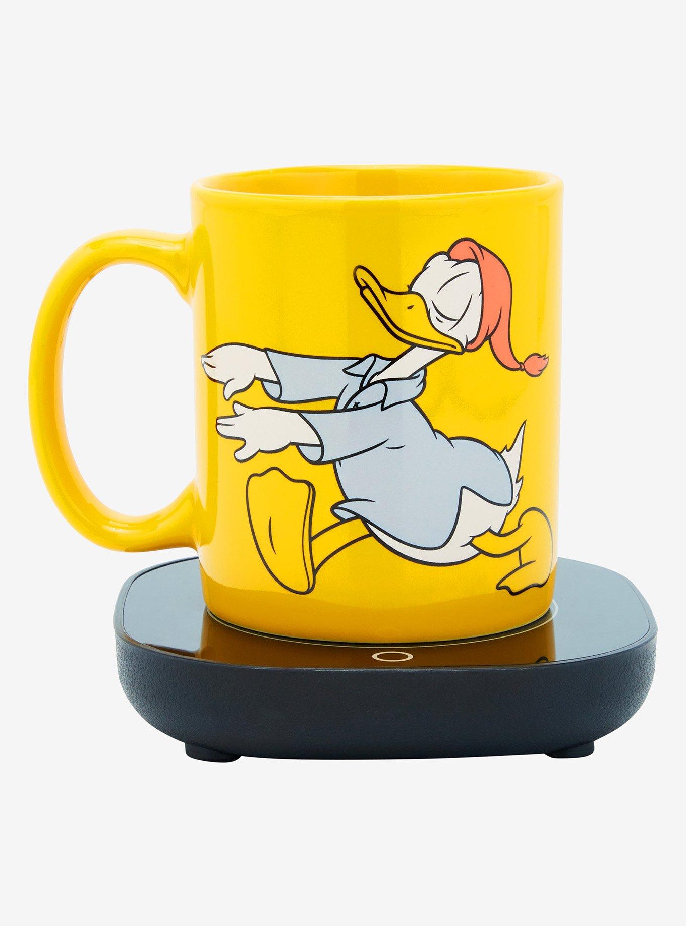 Disney Donald Duck Early Bird Yellow Mug with Warmer, , alternate