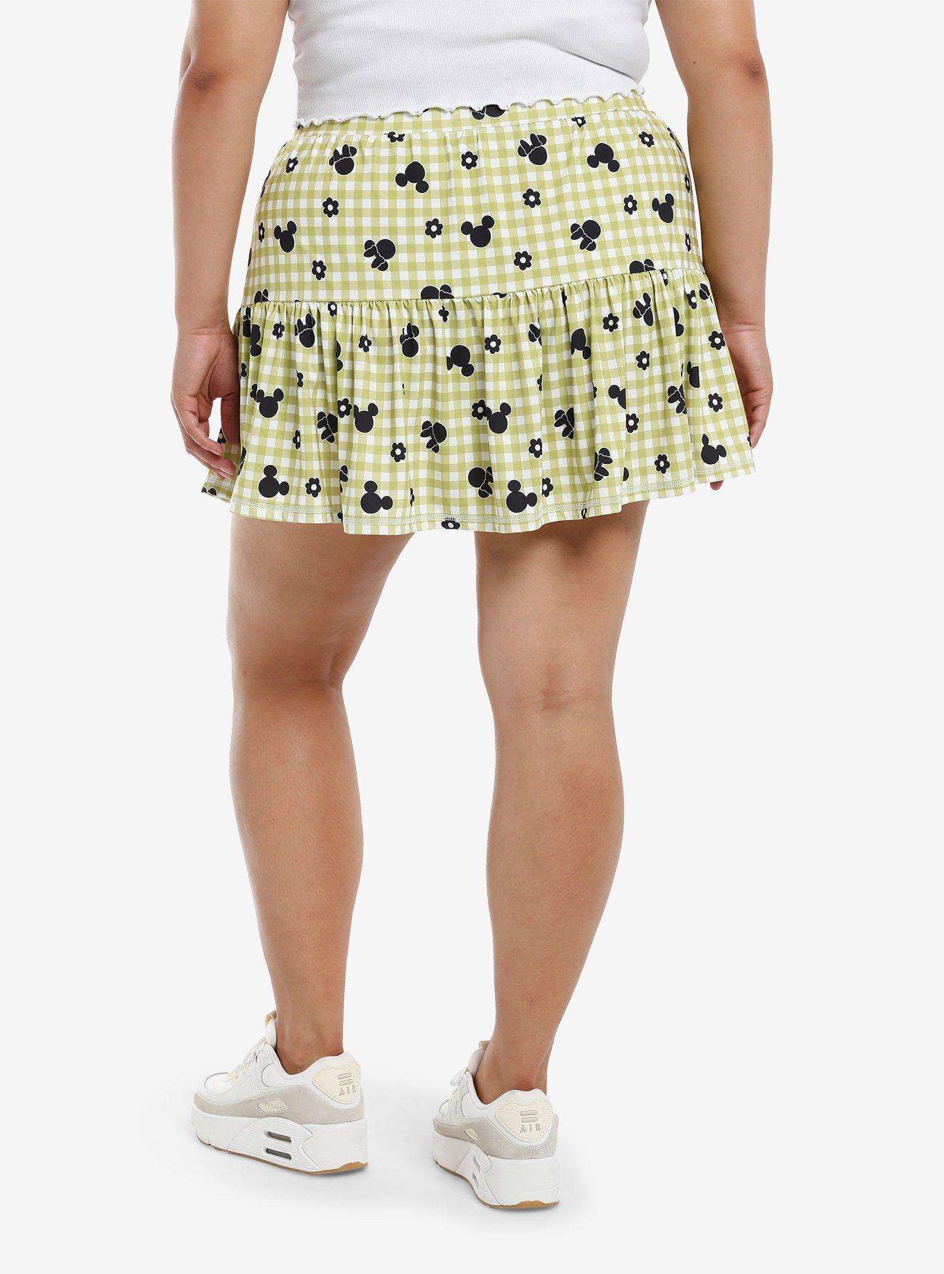 Disney Mickey Mouse & Minnie Mouse Gingham Active Skort Plus Size, MULTI, alternate