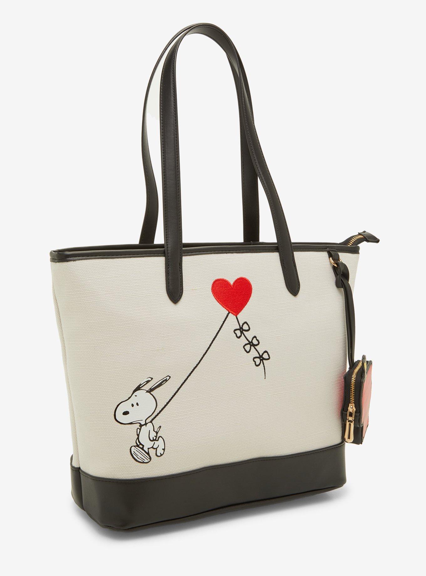 Peanuts Snoopy Heart Kite Tote Bag with Coin Purse - BoxLunch Exclusive, , alternate