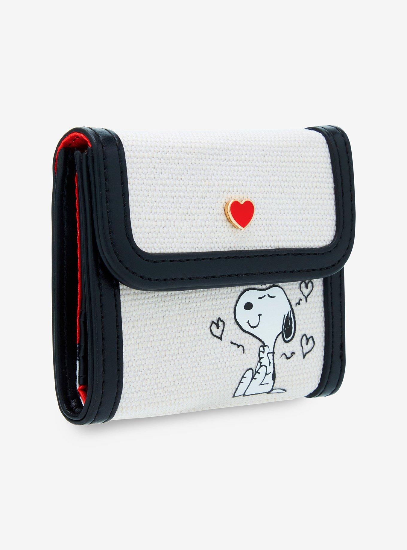 Peanuts Snoopy Heart Small Snap Wallet - BoxLunch Exclusive, , alternate