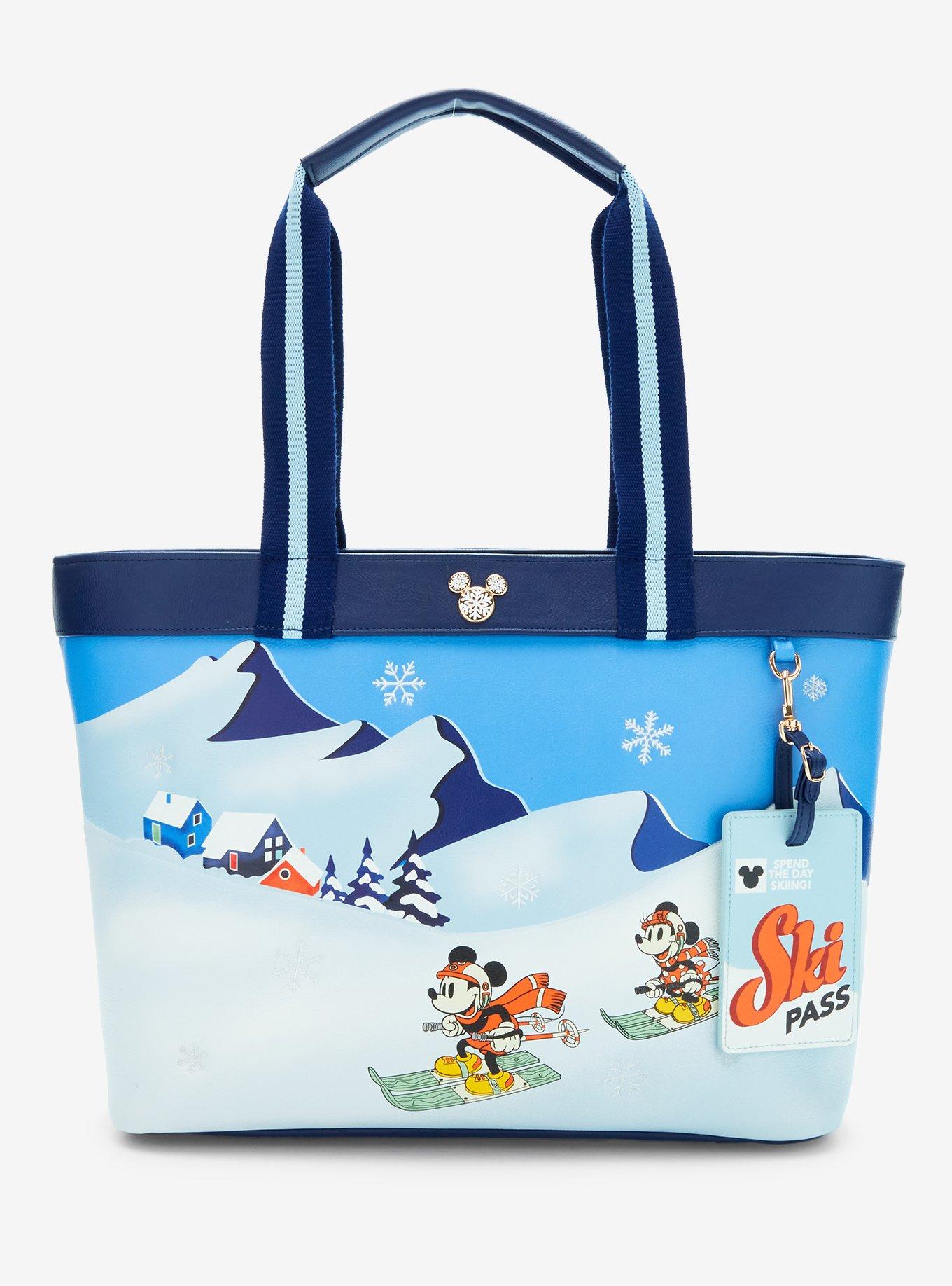 Our Universe Disney Mickey Mouse & Friends Ski Tote Bag with Wristlet Pouch - BoxLunch Exclusive, , hi-res