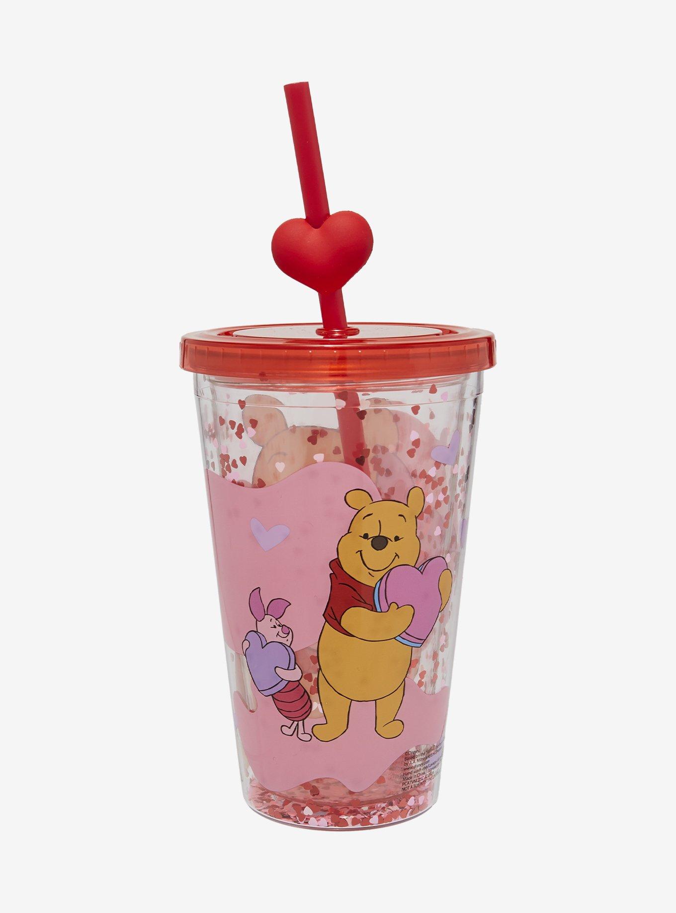 Disney Winnie the Pooh Piglet & Pooh Bear Valentine's Day Confetti Carnival Cup — BoxLunch Exclusive, , hi-res