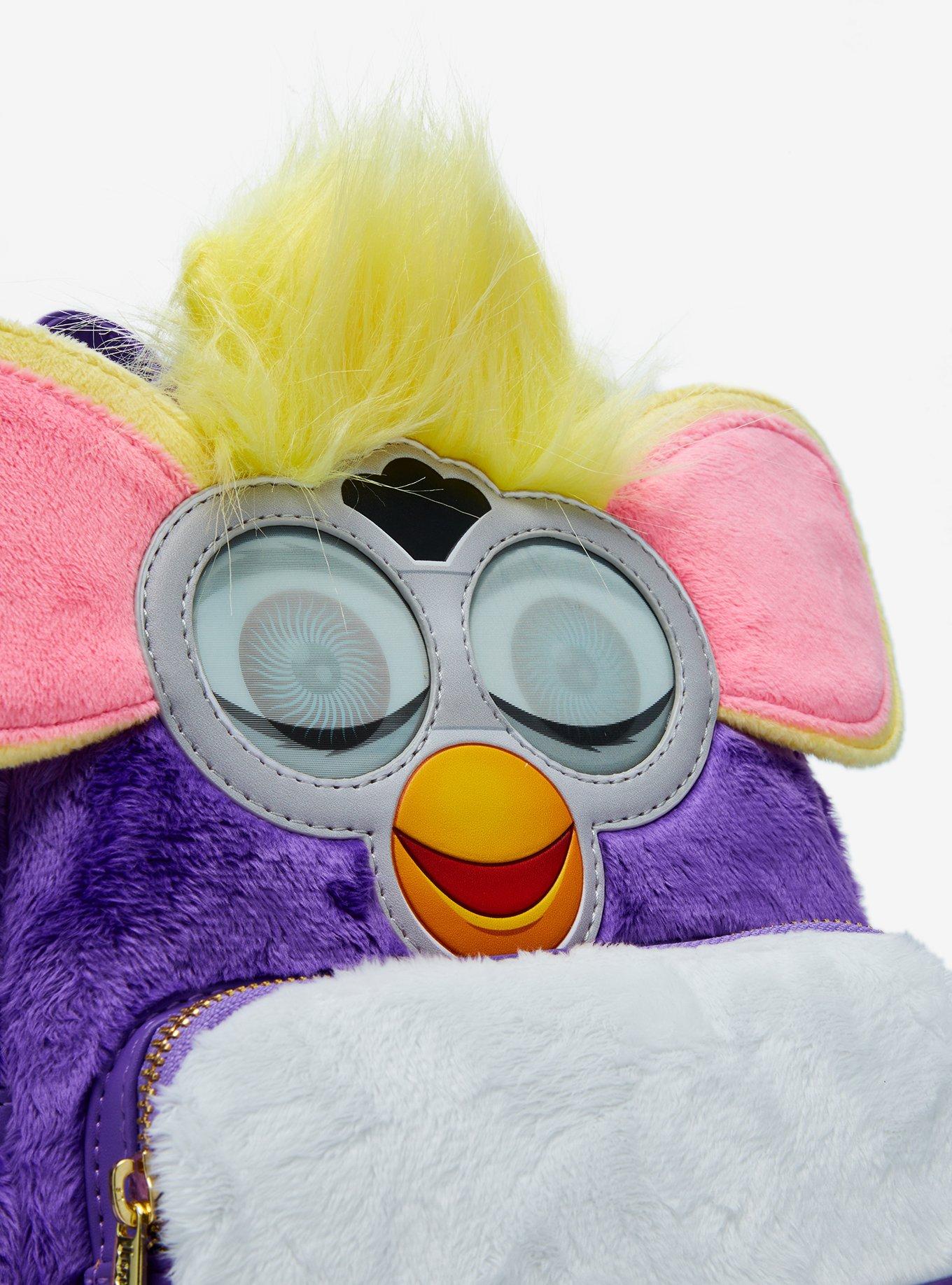Loungefly Furby Lenticular Eyes Fuzzy Mini Backpack, , alternate
