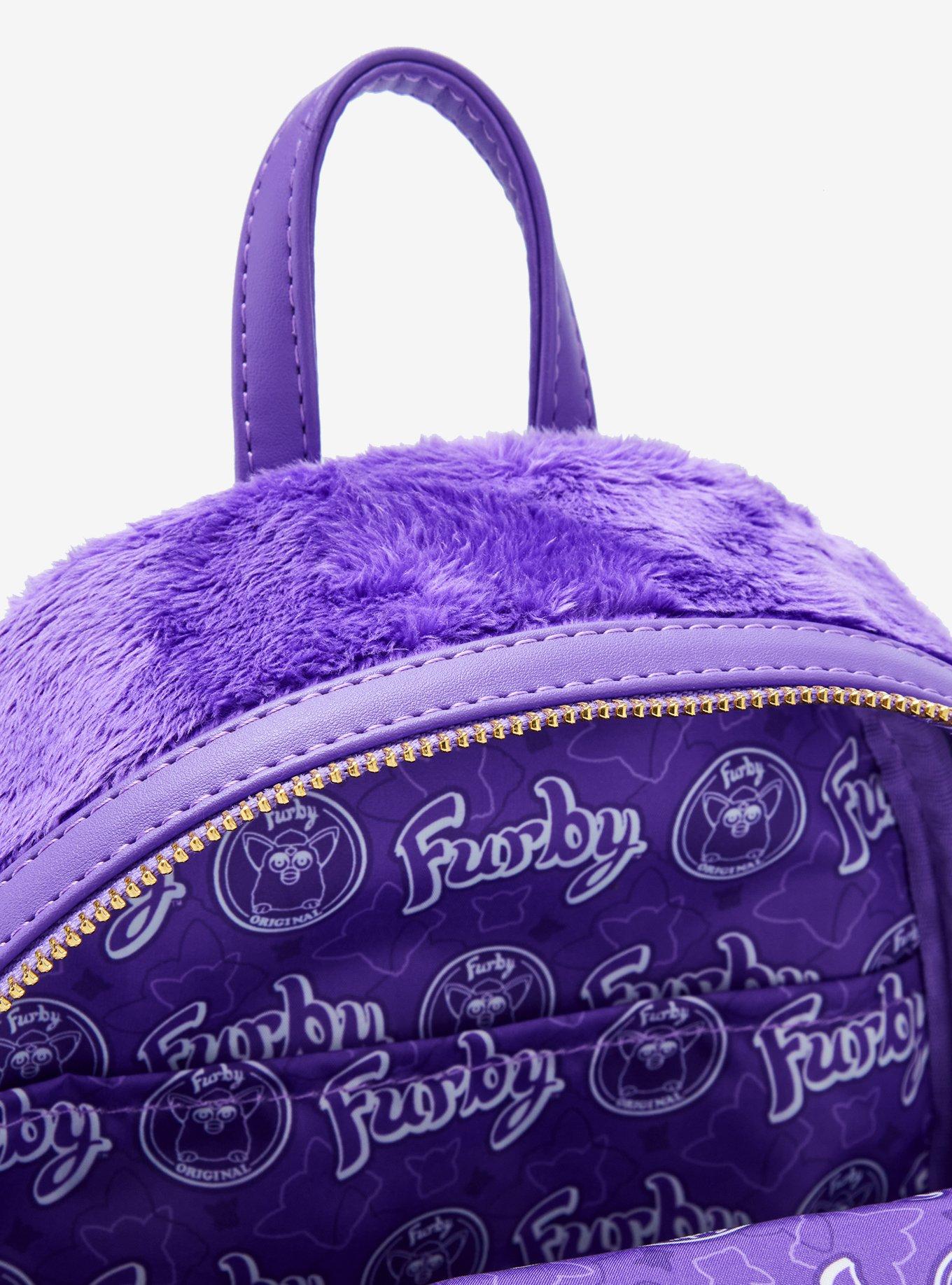 Loungefly Furby Lenticular Eyes Fuzzy Mini Backpack, , alternate