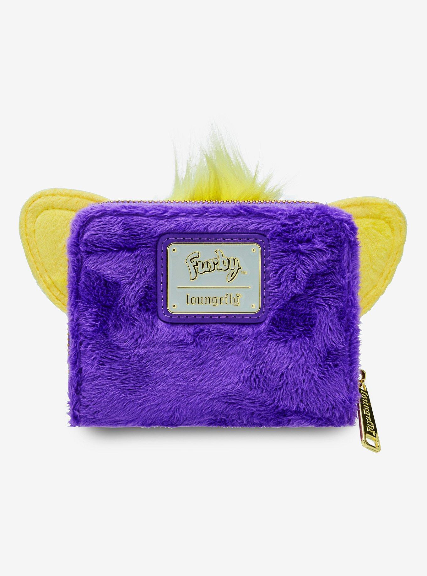 Loungefly Furby Lenticular Eyes Fuzzy Mini Zipper Wallet, , alternate