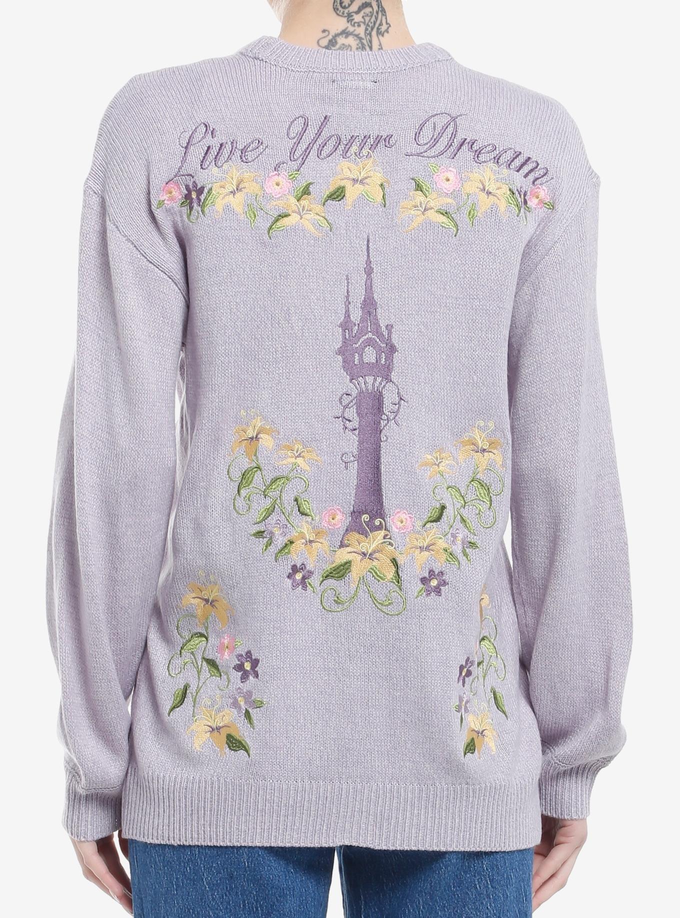 Disney Tangled Rapunzel & Flowers Cardigan, , hi-res