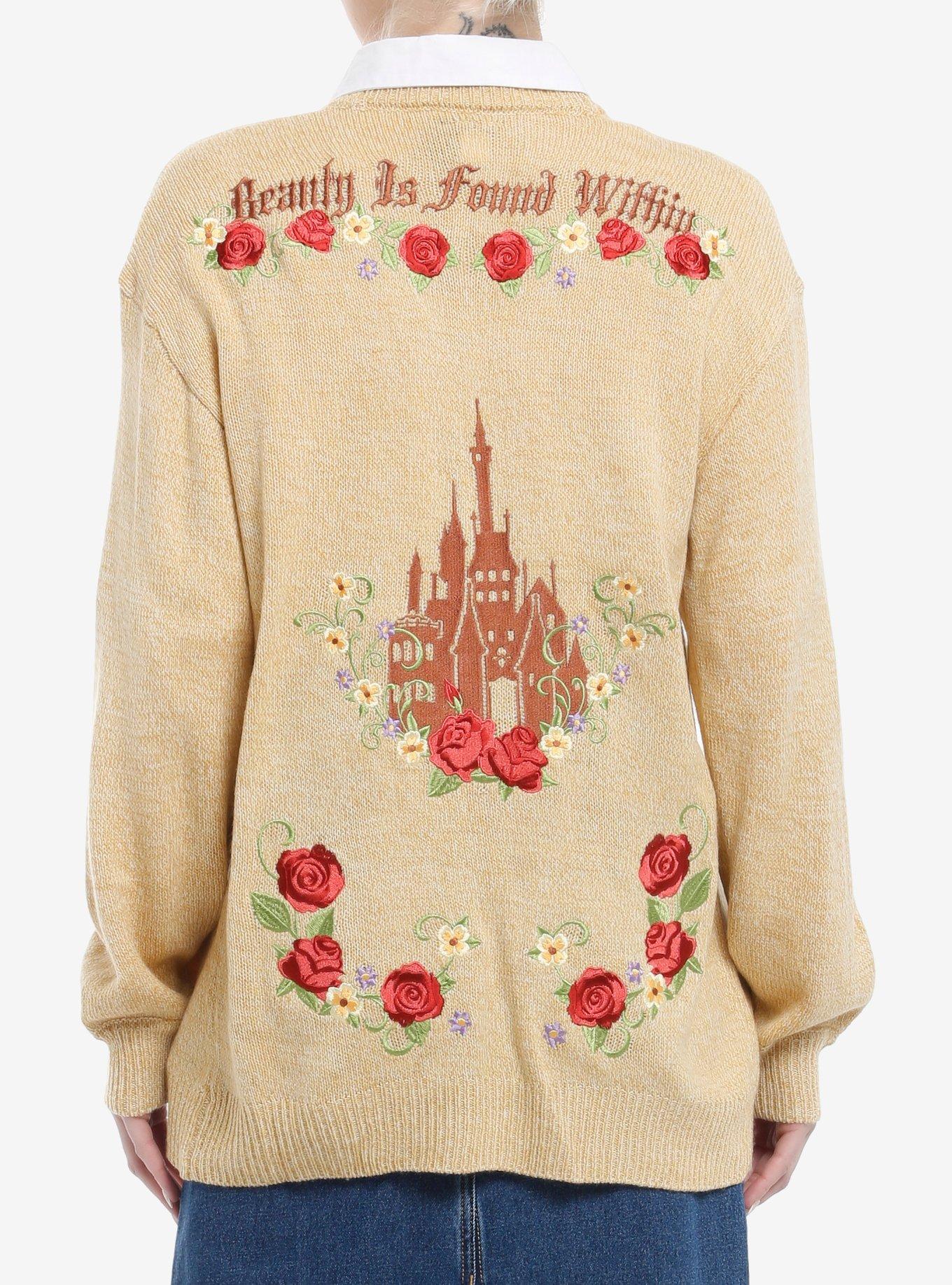 Disney Beauty And The Beast Roses & Friends Cardigan, , hi-res