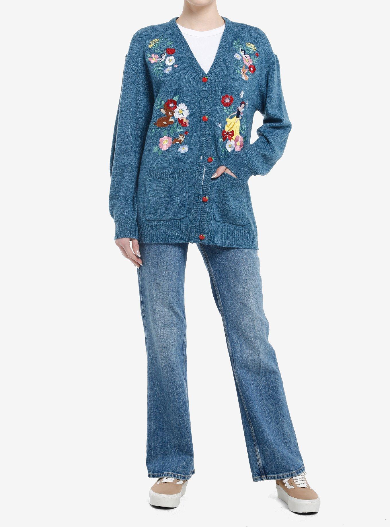 Disney Snow White And The Seven Dwarfs Flowers & Animals Cardigan, MULTI, alternate