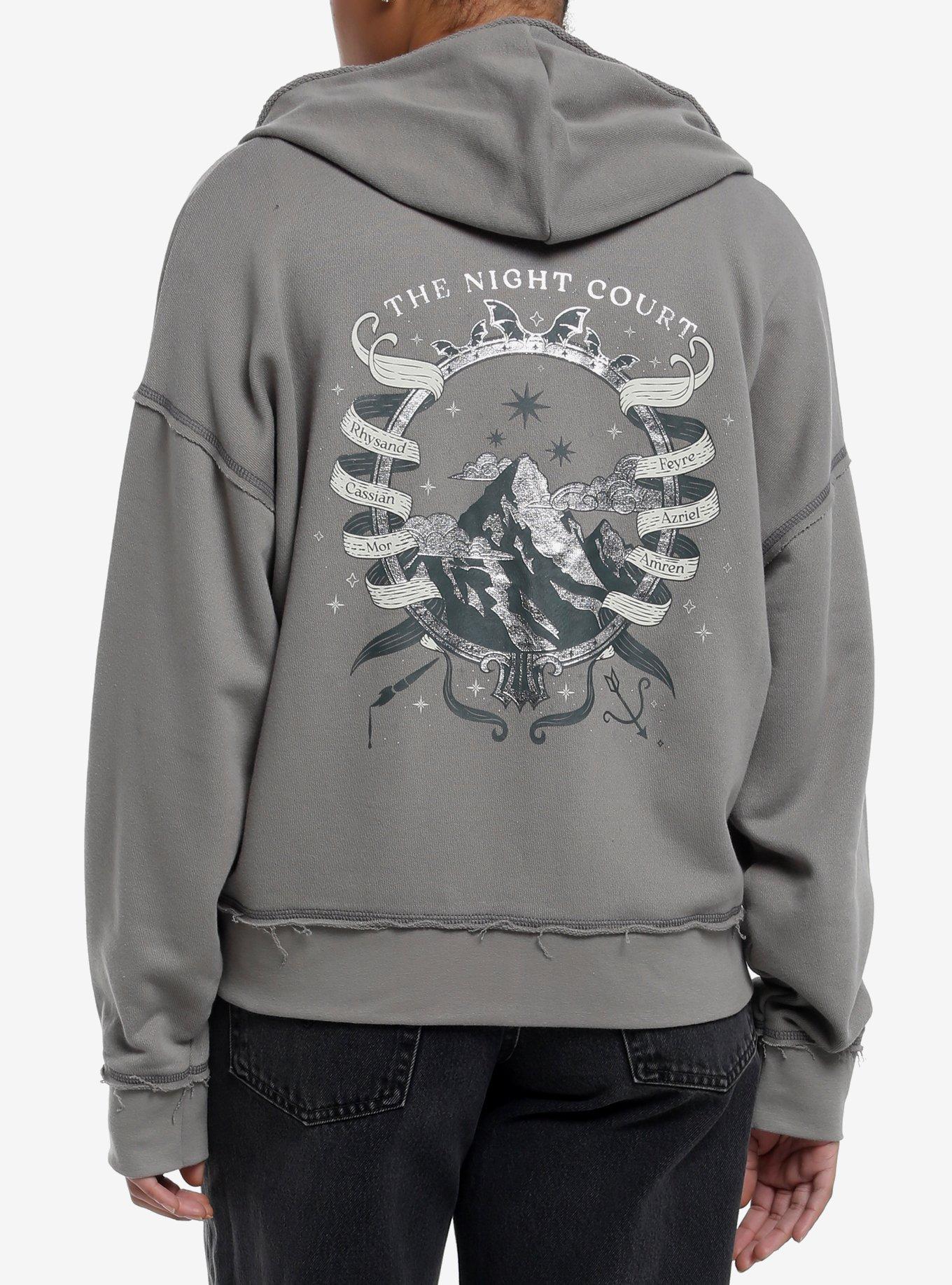 A Court Of Thorns And Roses Night Court Oversized Hoodie, MULTI, alternate