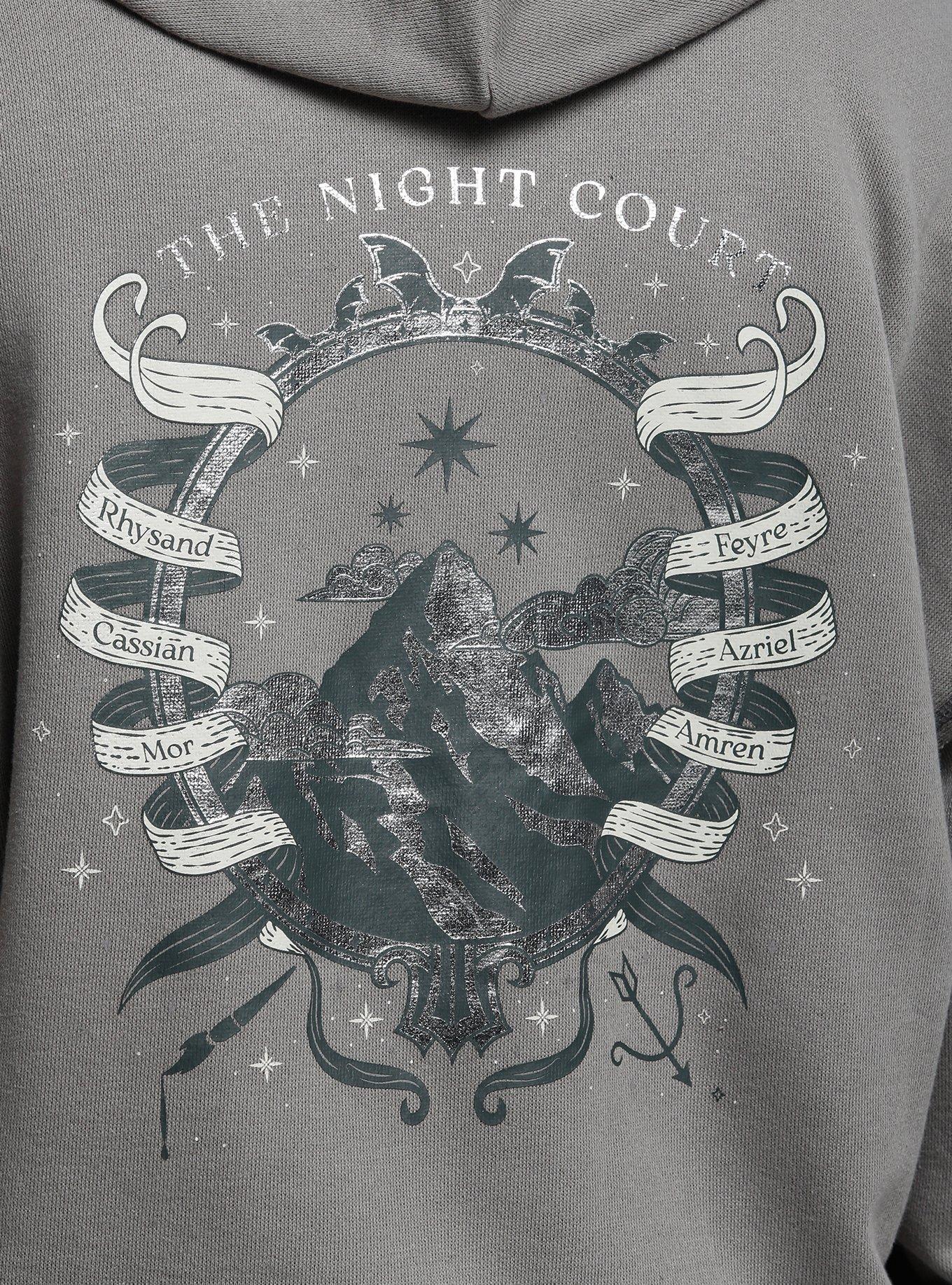 A Court Of Thorns And Roses Night Court Oversized Hoodie, MULTI, alternate