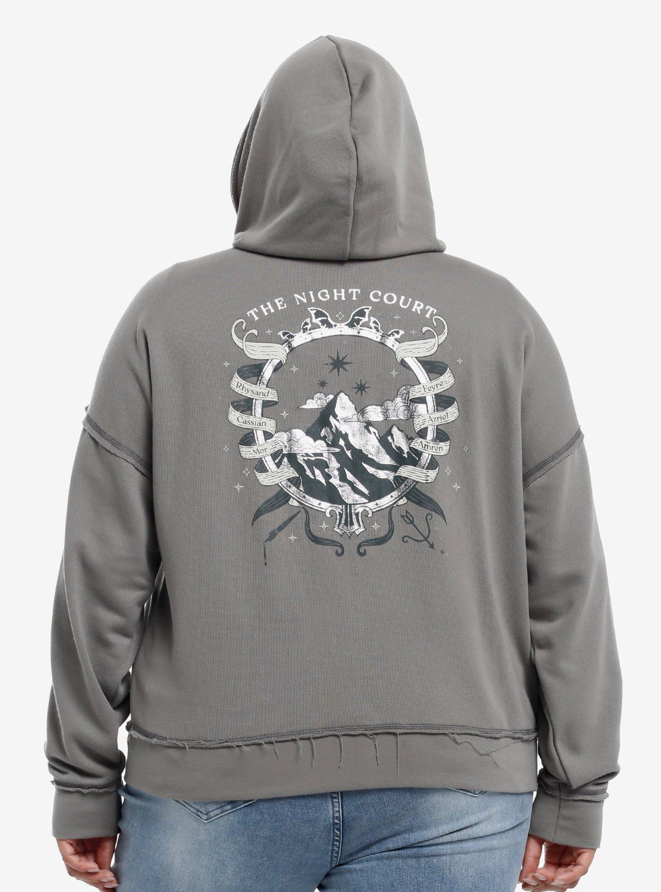 A Court Of Thorns And Roses Night Court Oversized Hoodie Plus Size, , hi-res