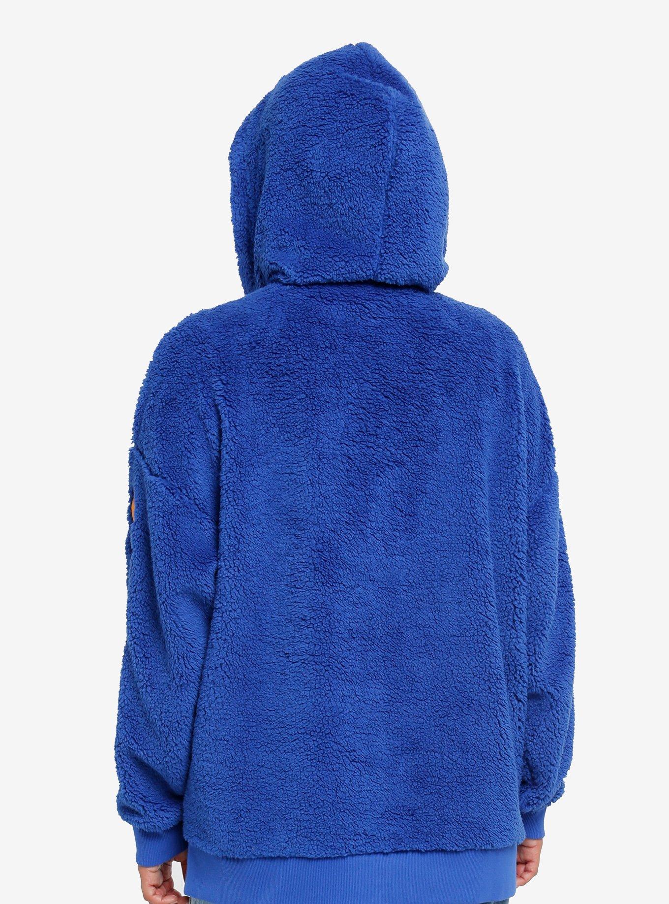 Sesame Street Cookie Monster Sherpa Hoodie, MULTI, alternate