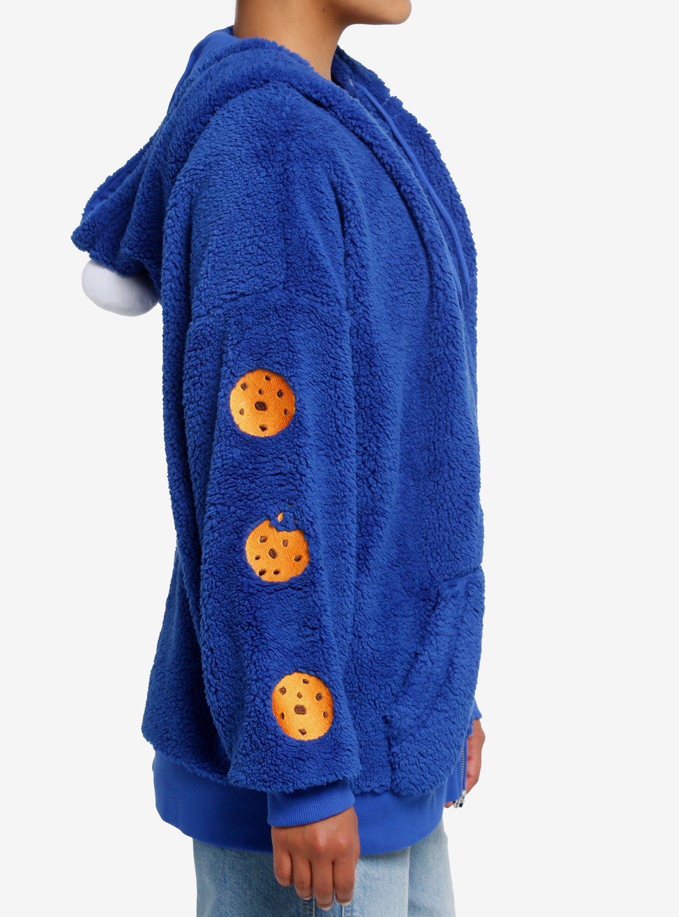 Sesame Street Cookie Monster Sherpa Hoodie, MULTI, alternate