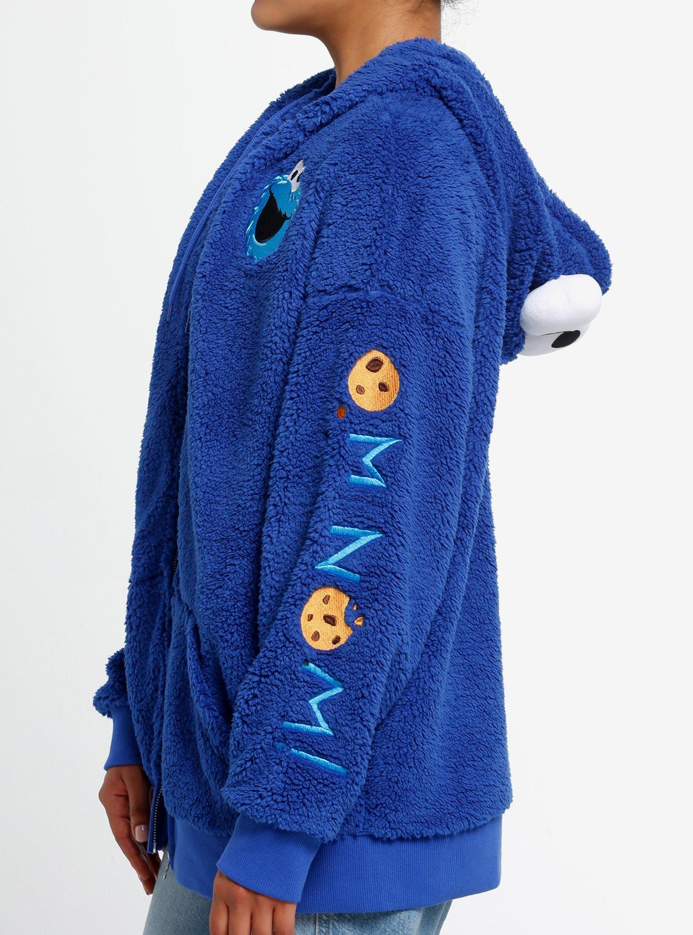 Sesame Street Cookie Monster Sherpa Hoodie, MULTI, alternate