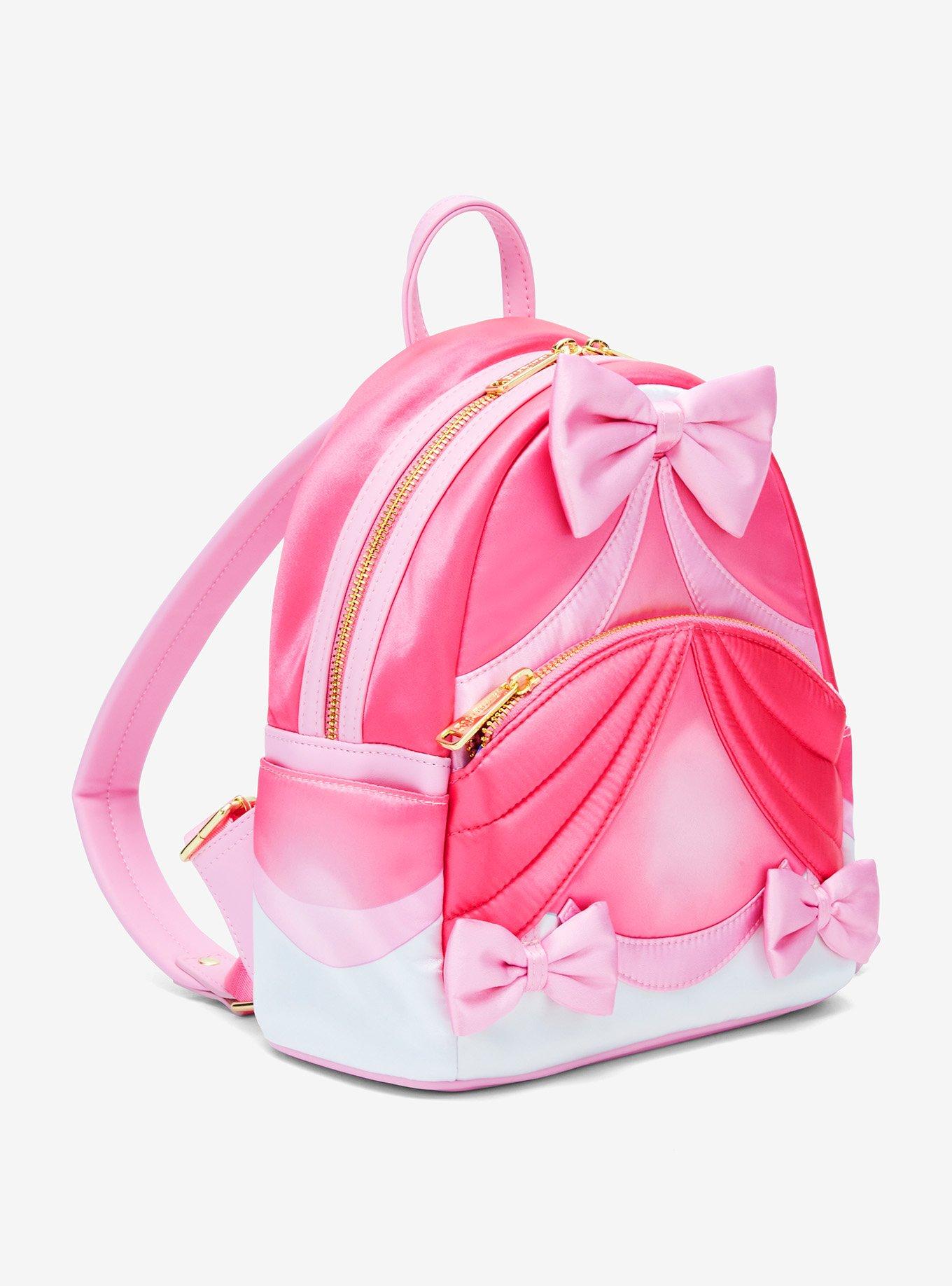 Loungefly Disney Cinderella 75th Anniversary Pink Dress Figural Mini Backpack, , hi-res