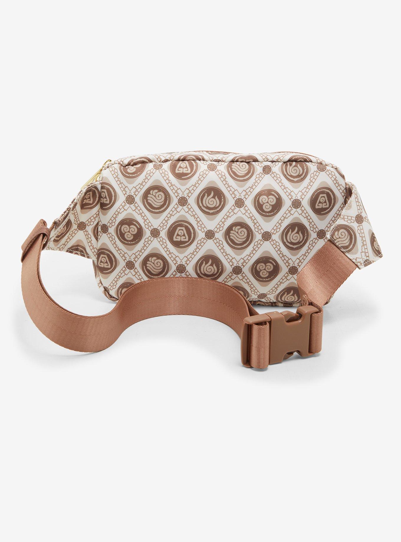Loungefly Avatar: The Last Airbender Element Symbols Allover Print Belt Bag, , alternate
