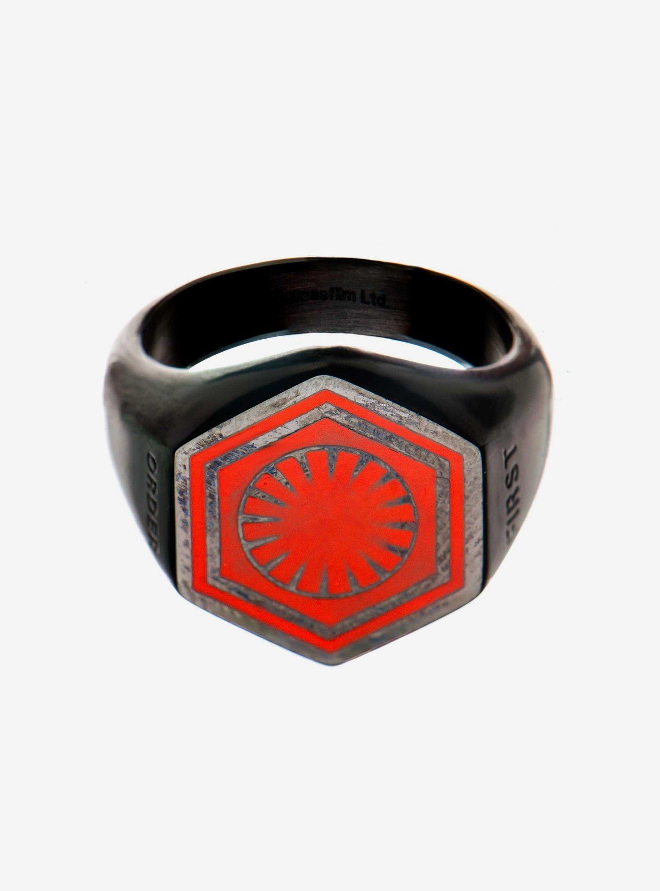 Star Wars Episode 8 Fist Order Signet Ring