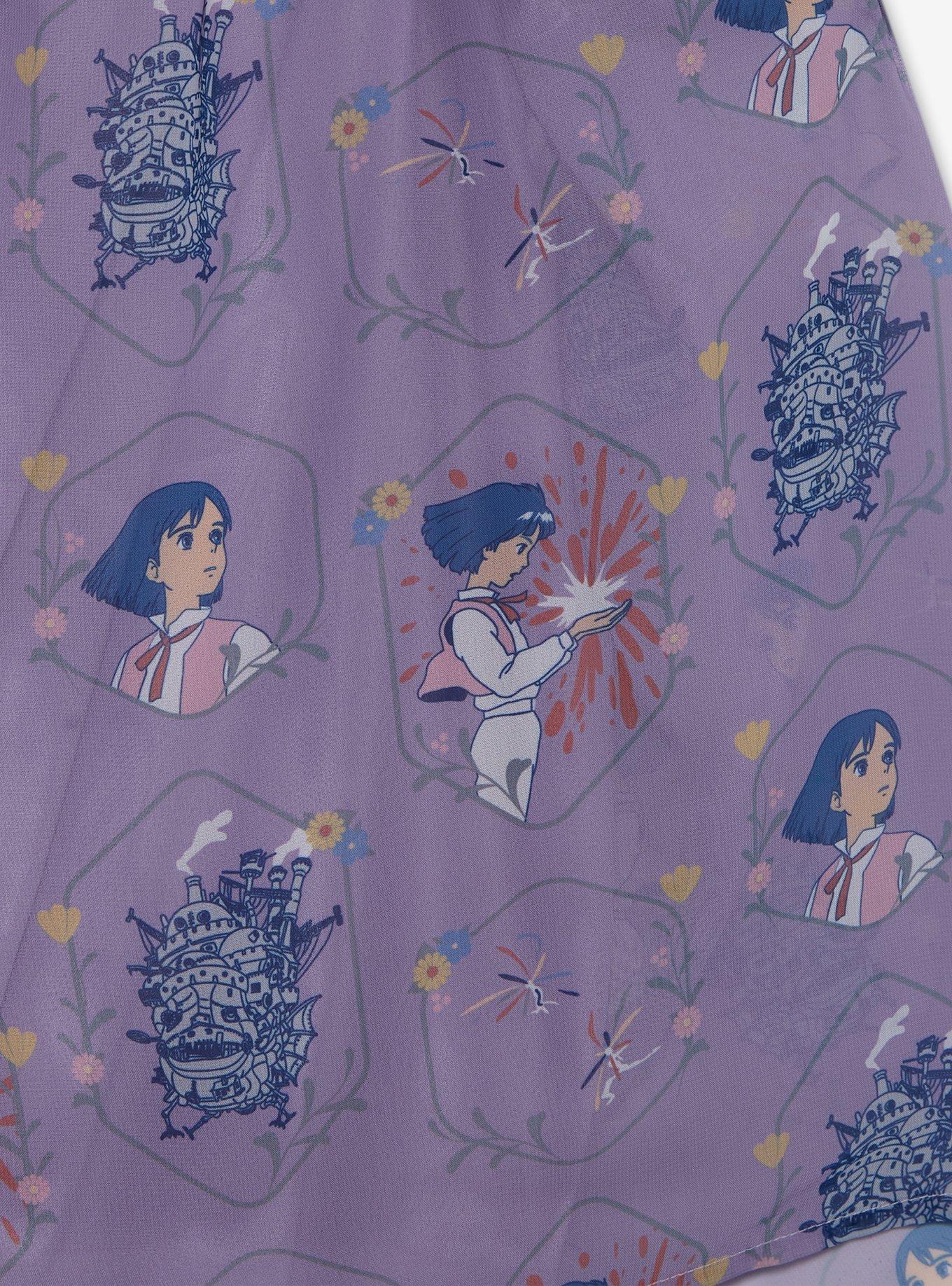 Her Universe Studio Ghibli&reg; Howl's Moving Castle Howl Allover Print Dress &mdash; BoxLunch Exclusive, BLUE, alternate