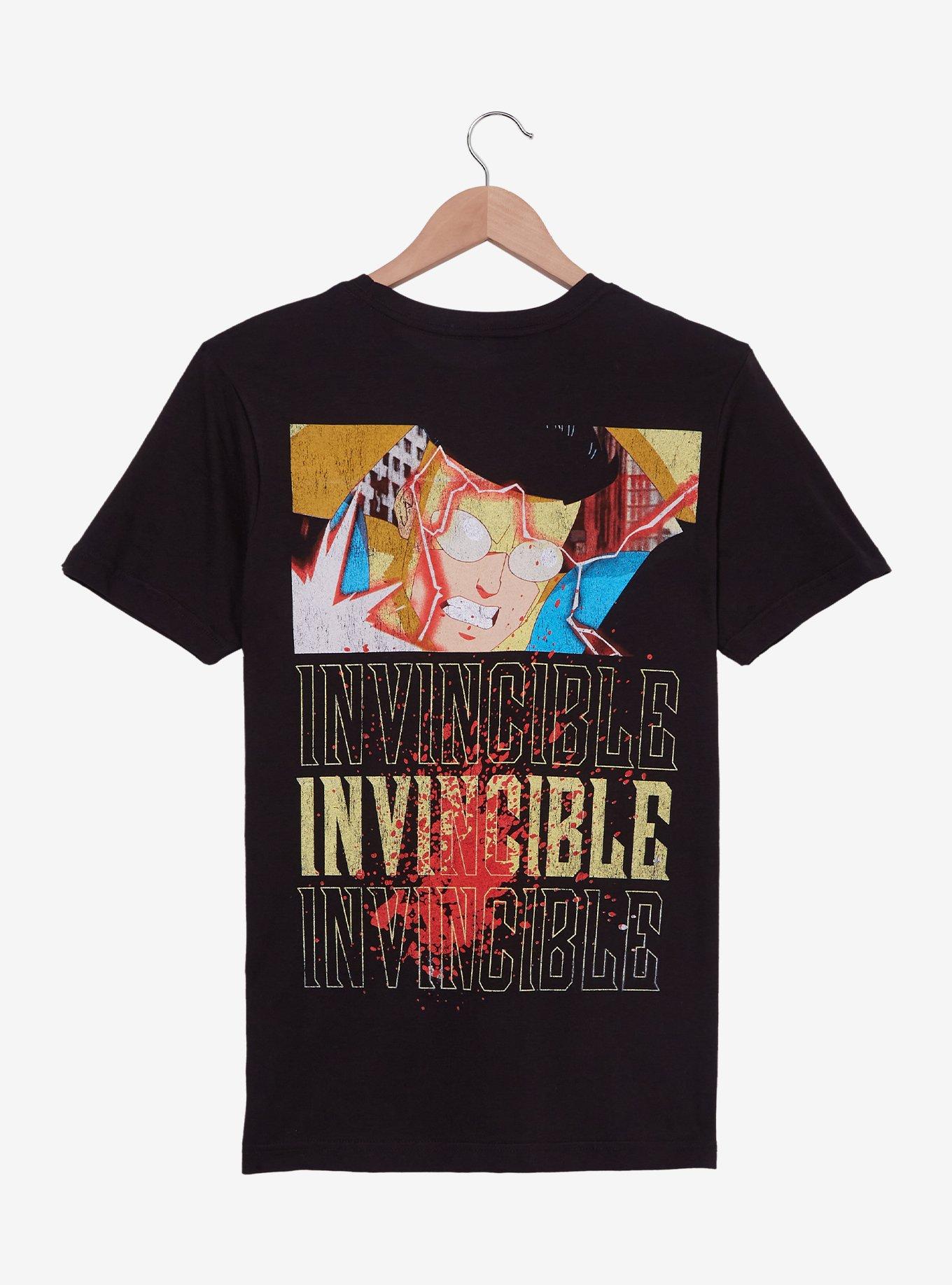 Invincible Blood Splatter T-Shirt — BoxLunch Exclusive, BLACK, alternate