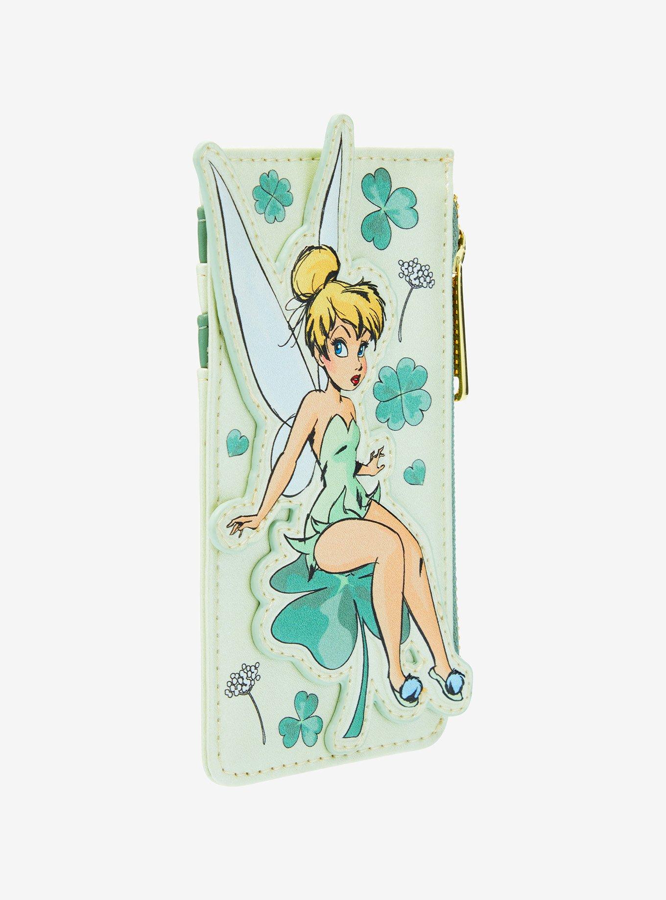 Loungefly Disney Peter Pan Tinker Bell Clover Cardholder, , hi-res