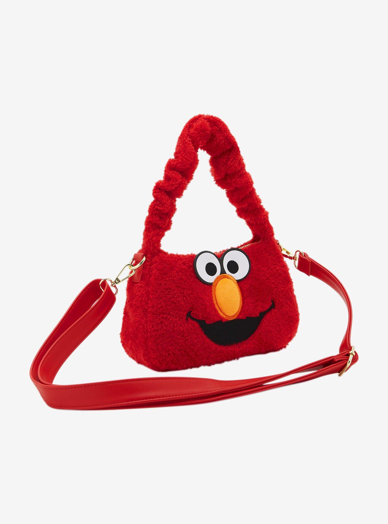 Loungefly Sesame Street Elmo Fuzzy Shoulder Bag, , hi-res