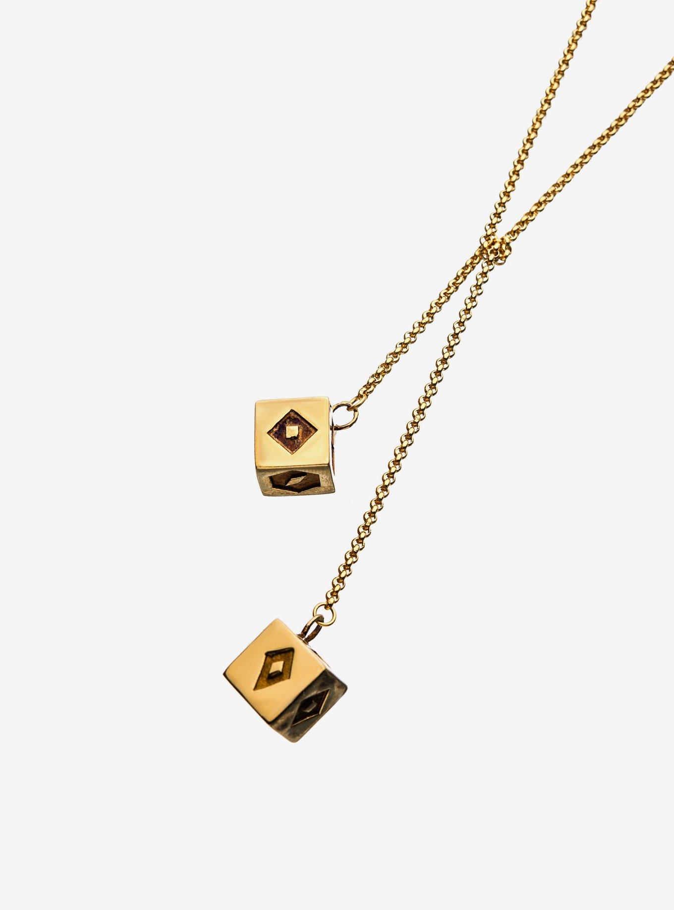 Star Wars Han Solo Corellian Gold 3D Dice Necklace, , alternate
