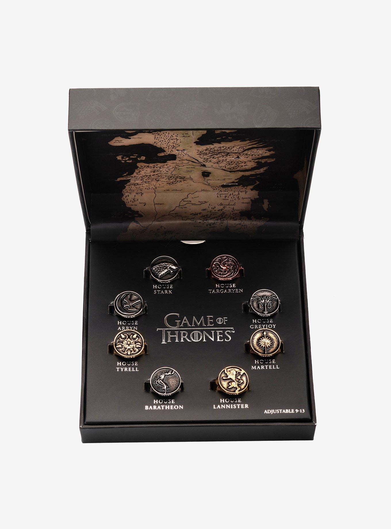 Game of Thrones Adjustable Rings Set, , hi-res