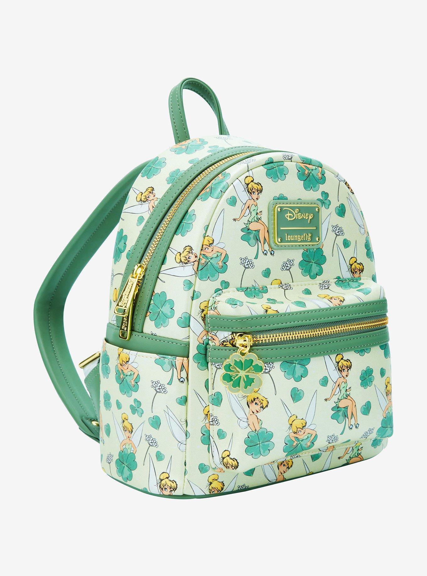 Loungefly Disney Peter Pan Tinker Bell Clover Mini Backpack, , hi-res